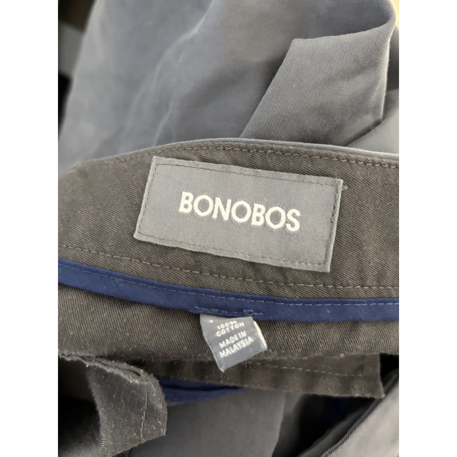 Bonobos Bonobos Weekday Warrior Friday Straight Leg Gray Pants 31x32 Slim Casual Mens Pants Size US 31 - 4 Thumbnail