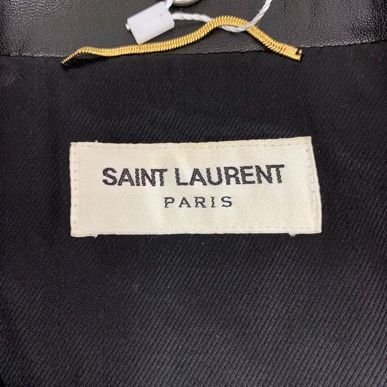 Saint Laurent Paris Saint Laurent Paris Black sheepskin lapel long sleeve diag Size S / US 4 / IT 40 - 5 Thumbnail