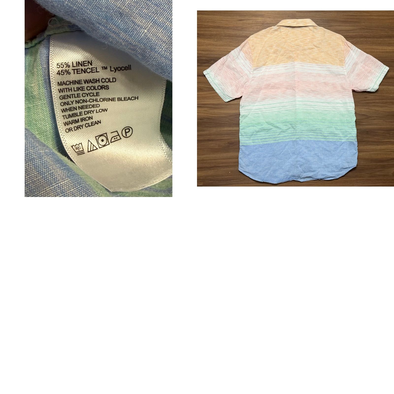 Tommy Bahama Tommy Bahama Mens Shirt Ombre Striped Button-Down L Size US L / EU 52-54 / 3 - 8 Thumbnail