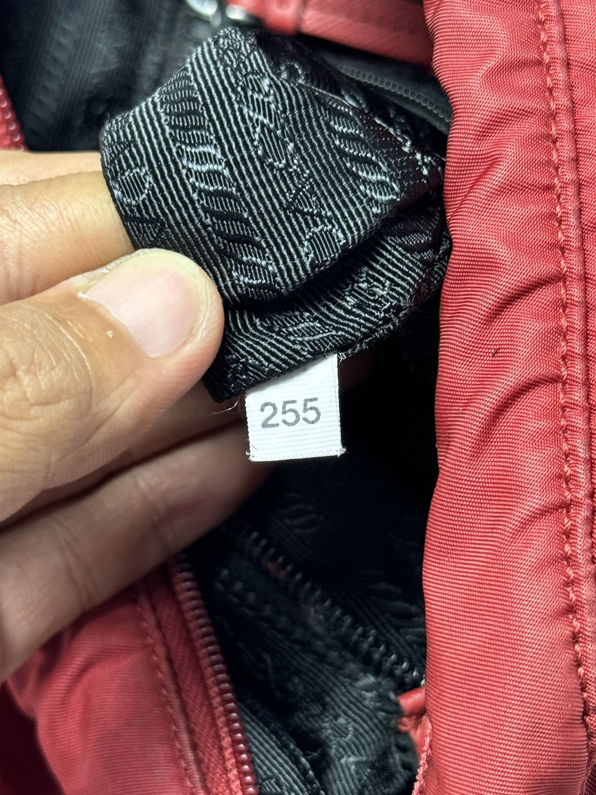 Prada Prada | Red & Black | Nylon Messenger Bag | Size ONE SIZE - 14 Thumbnail