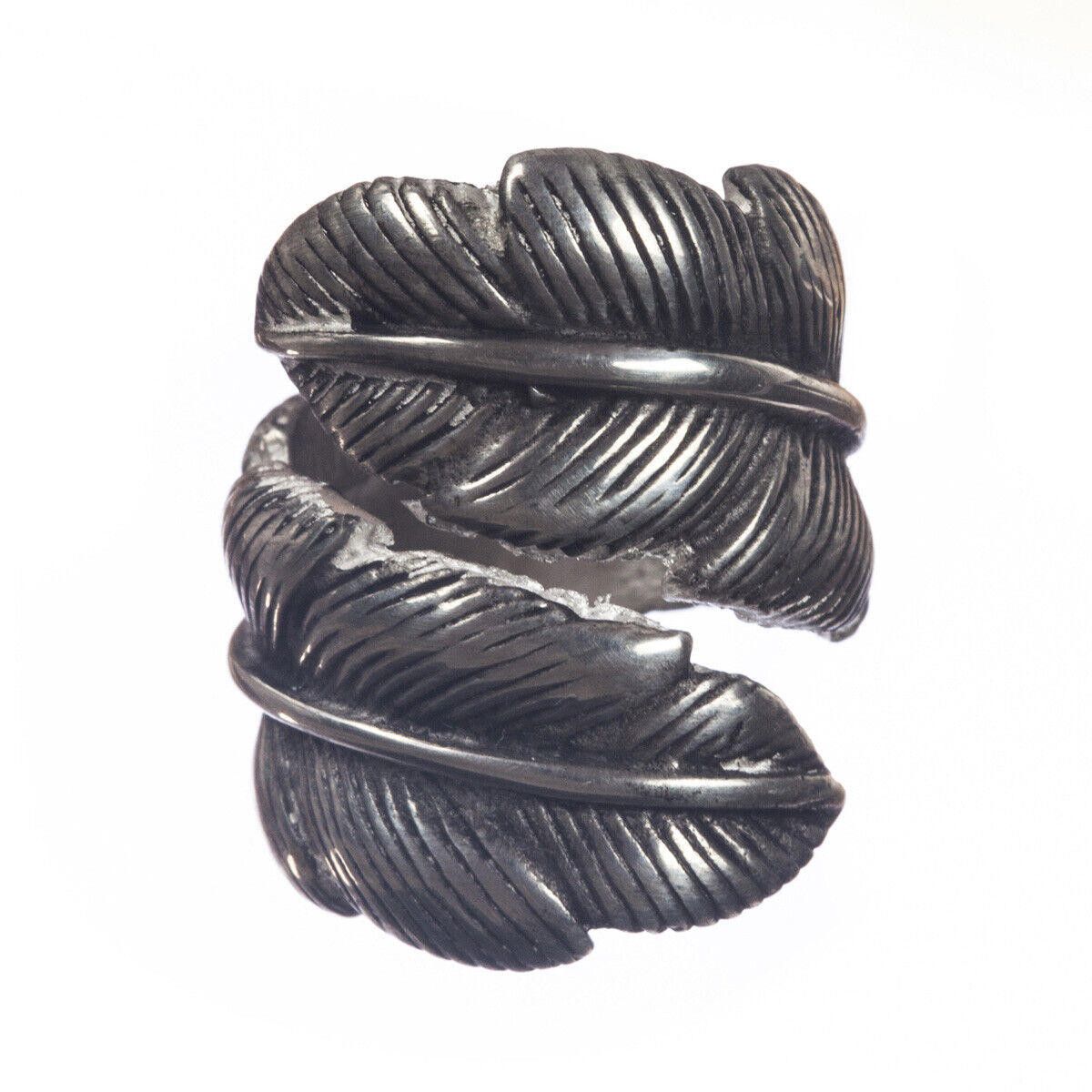 Designer Trilbal Inspired Silver Feather Wrap Ring Alberto Juan Size ONE SIZE - 1 Thumbnail