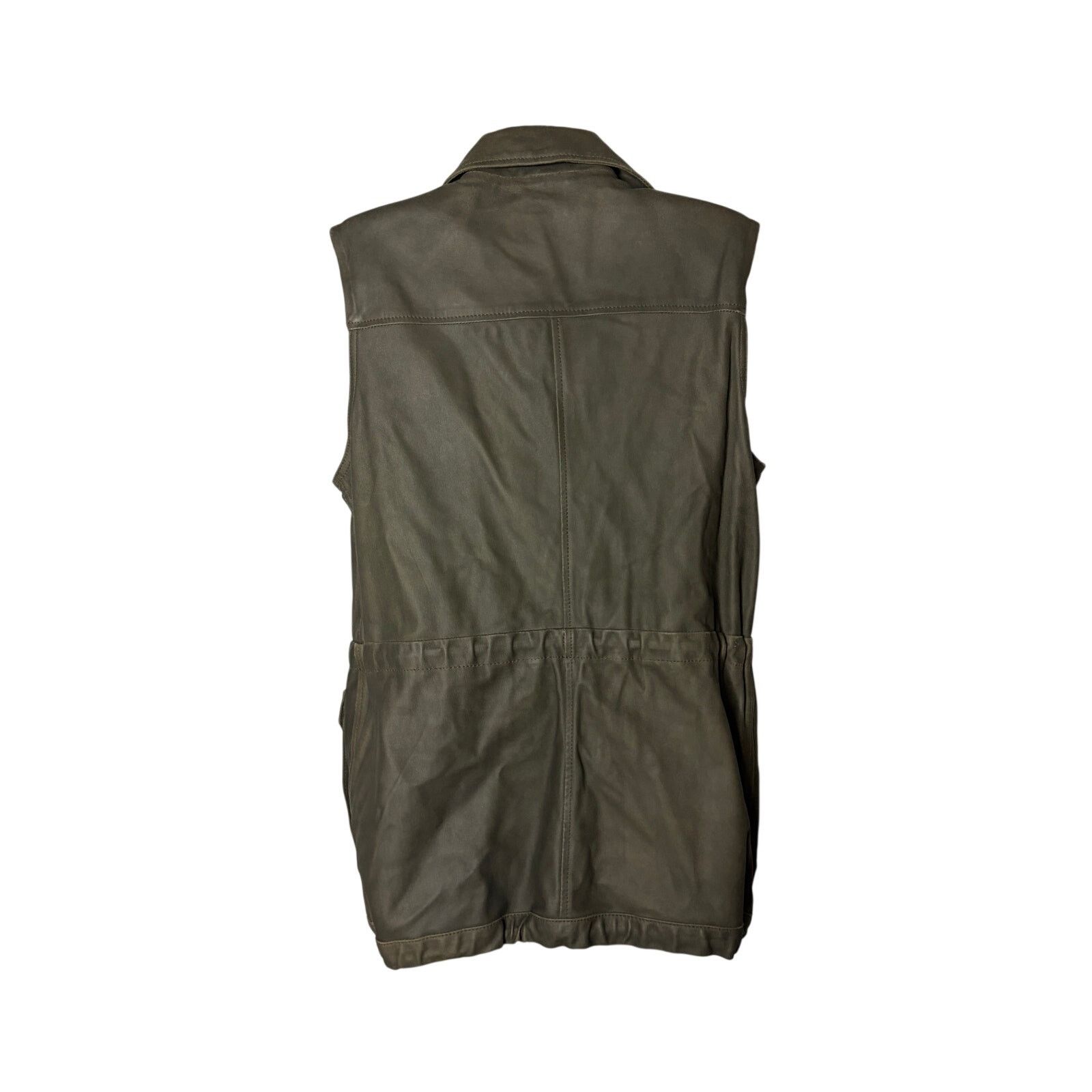 Neiman Marcus Vintage Neiman Marcus 100% leather olive green vest jacket S Size S / US 4 / IT 40 - 3 Thumbnail