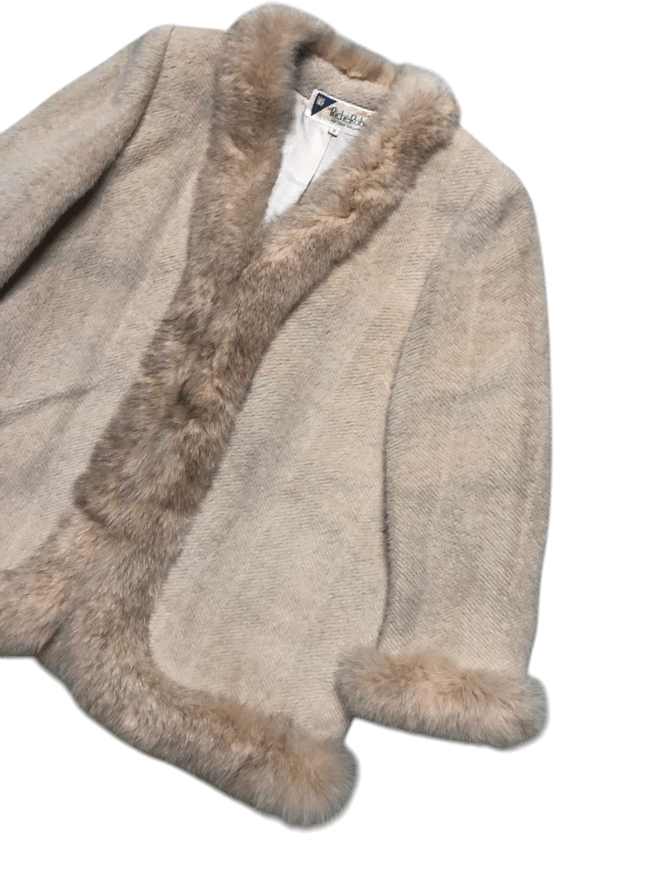 Japanese Brand VINTAGE RICHEROBE WOOL FUR COAT RARE DESIGNER Size M / US 6-8 / IT 42-44 - 5 Thumbnail