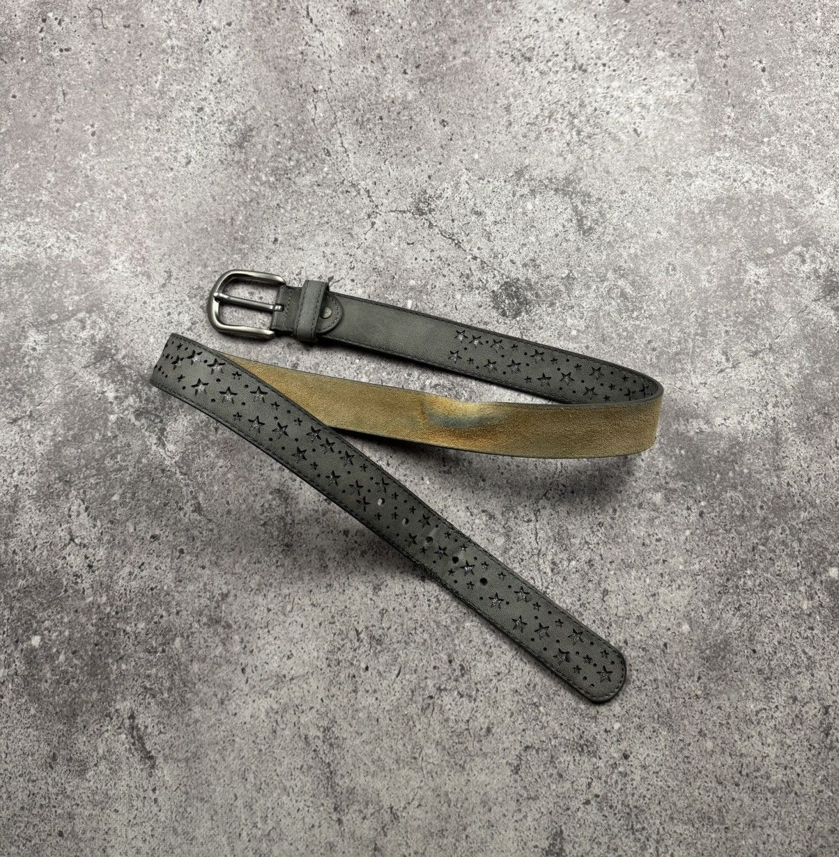 Japanese Brand 00’s NUMBER NINE STYLE STAR LEATHER RARE Y2K BELT VINTAGE Size ONE SIZE - 3 Thumbnail
