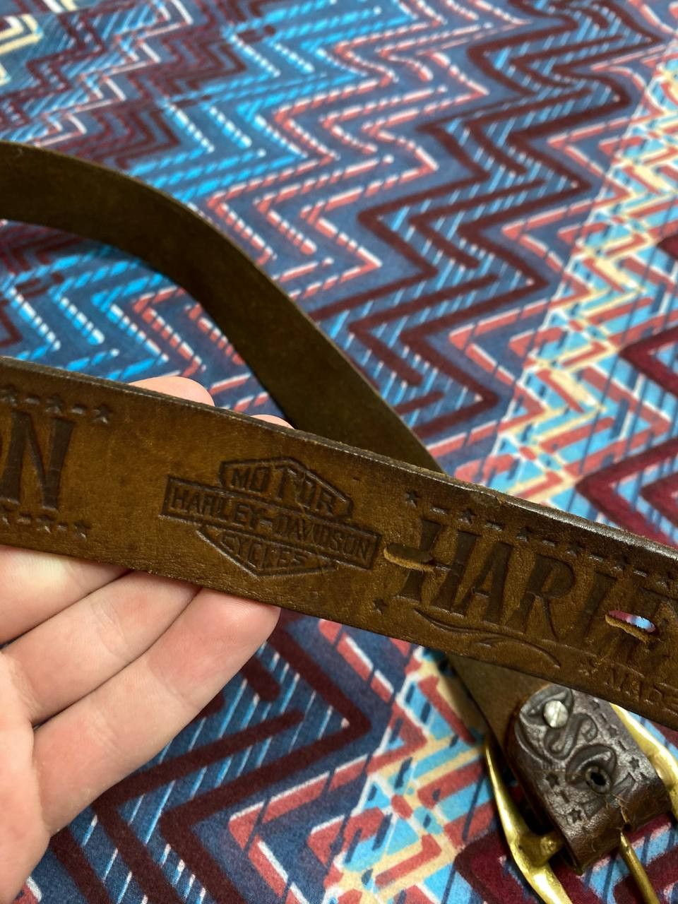 Harley Davidson Harley Davidson Leather Belt and Buckle American Legend Size ONE SIZE - 4 Thumbnail