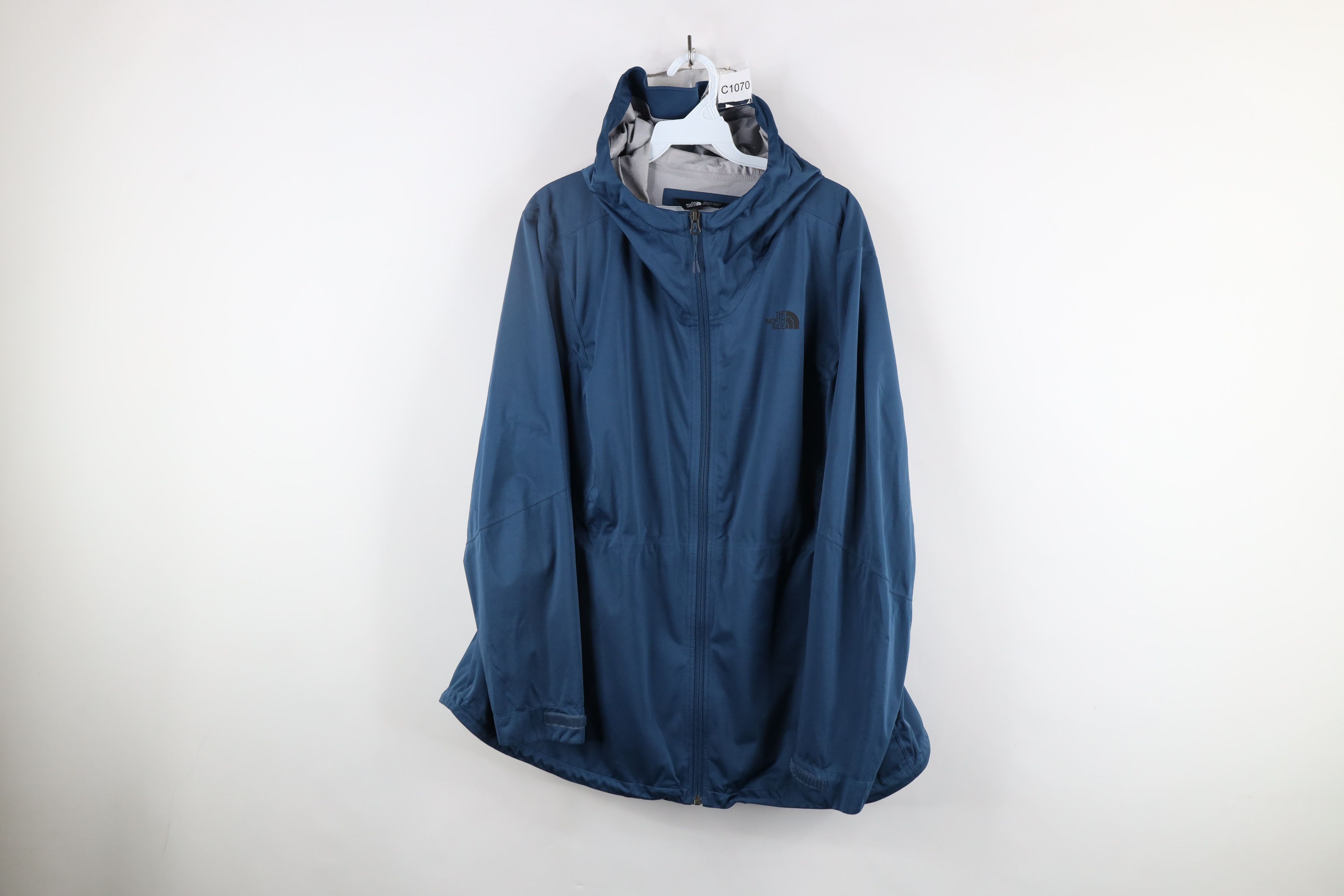 The North Face DryVent Waterproof Hooded Rain Jacket Blue