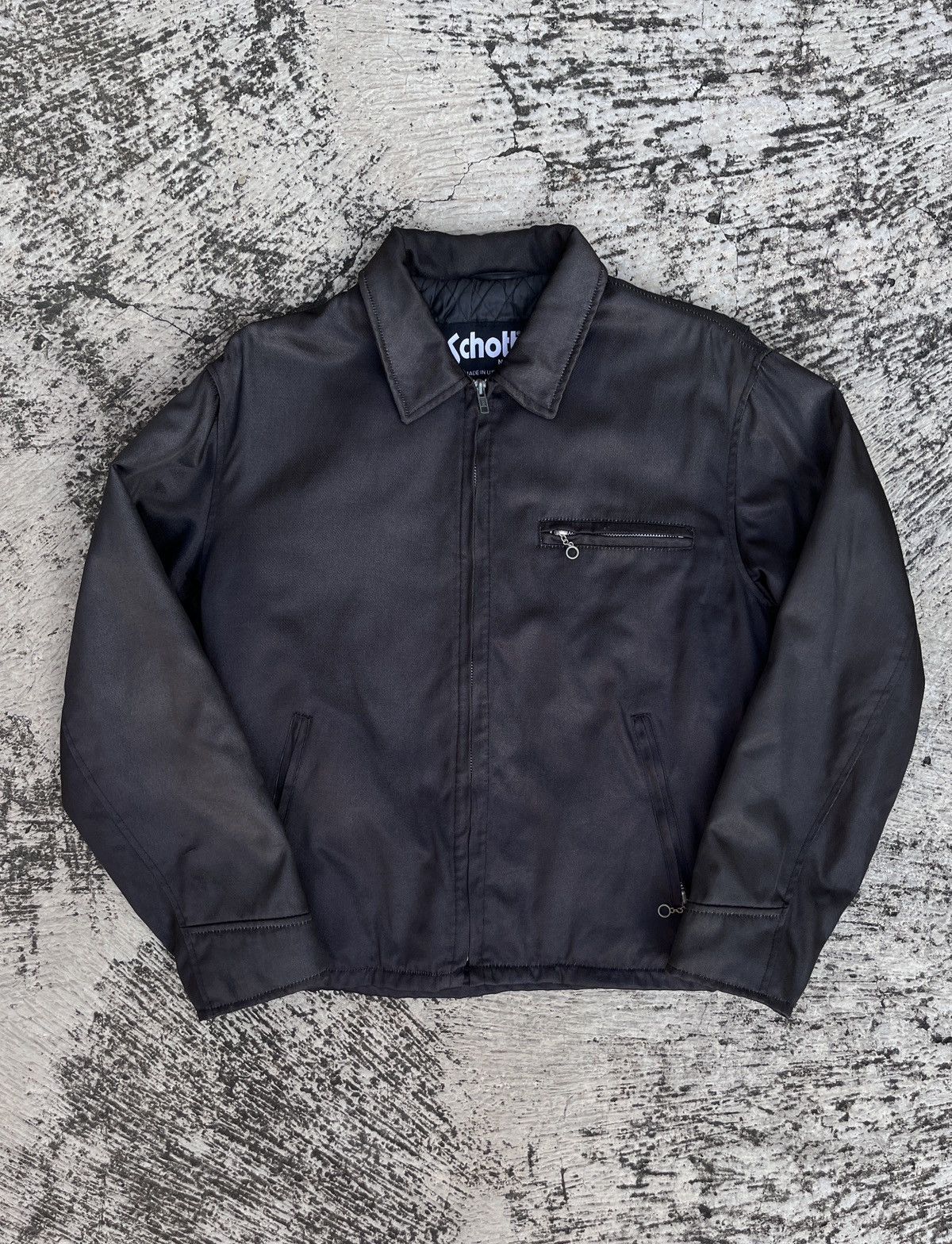 image of Schott Work Jacket in Black, Men's (Size Medium)