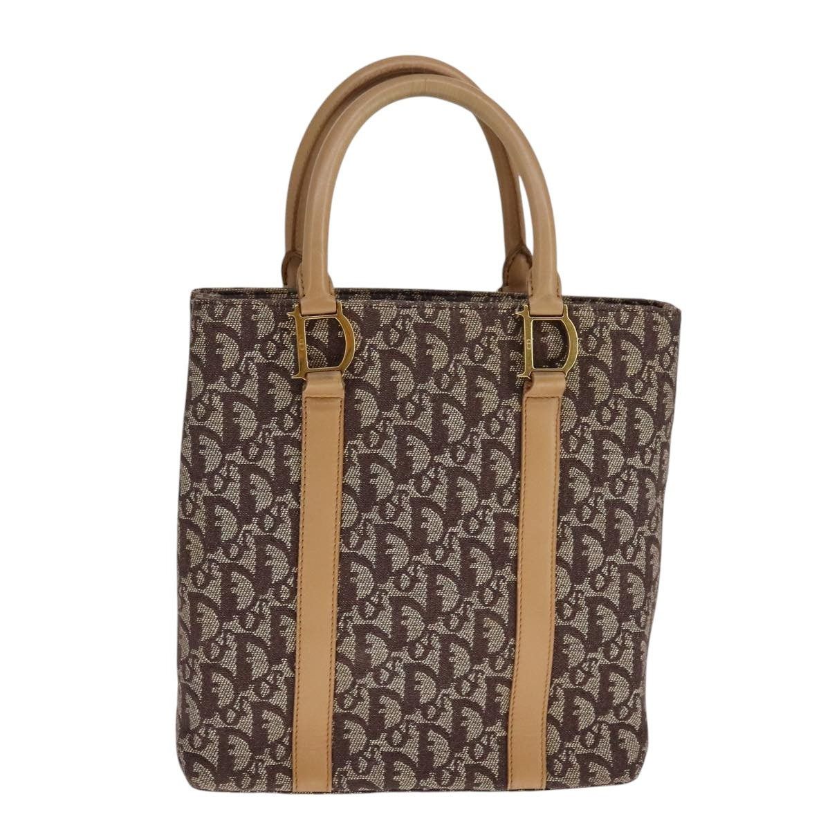 Dior DIOR Trotter Canvas Hand Bag Brown Gold Size ONE SIZE - 2 Thumbnail