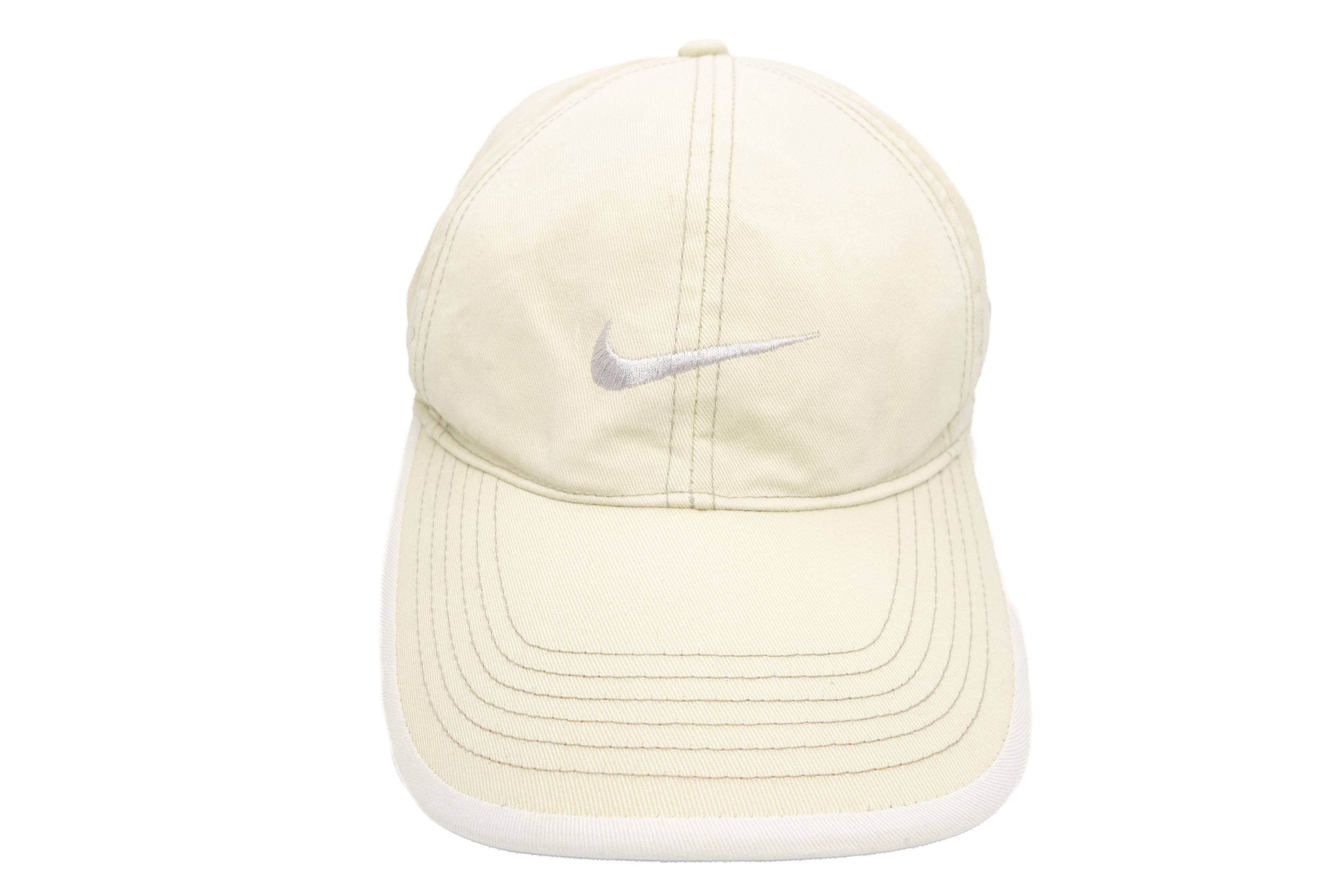 Nike 90s Swoosh Logo Stripe Cap Vintage Size ONE SIZE - 2 Thumbnail