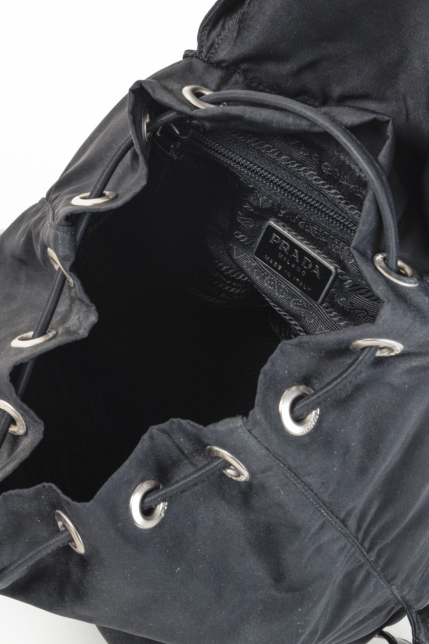 Prada Prada Saffiano-Trimmed Tessuto Backpack Size ONE SIZE - 15 Thumbnail