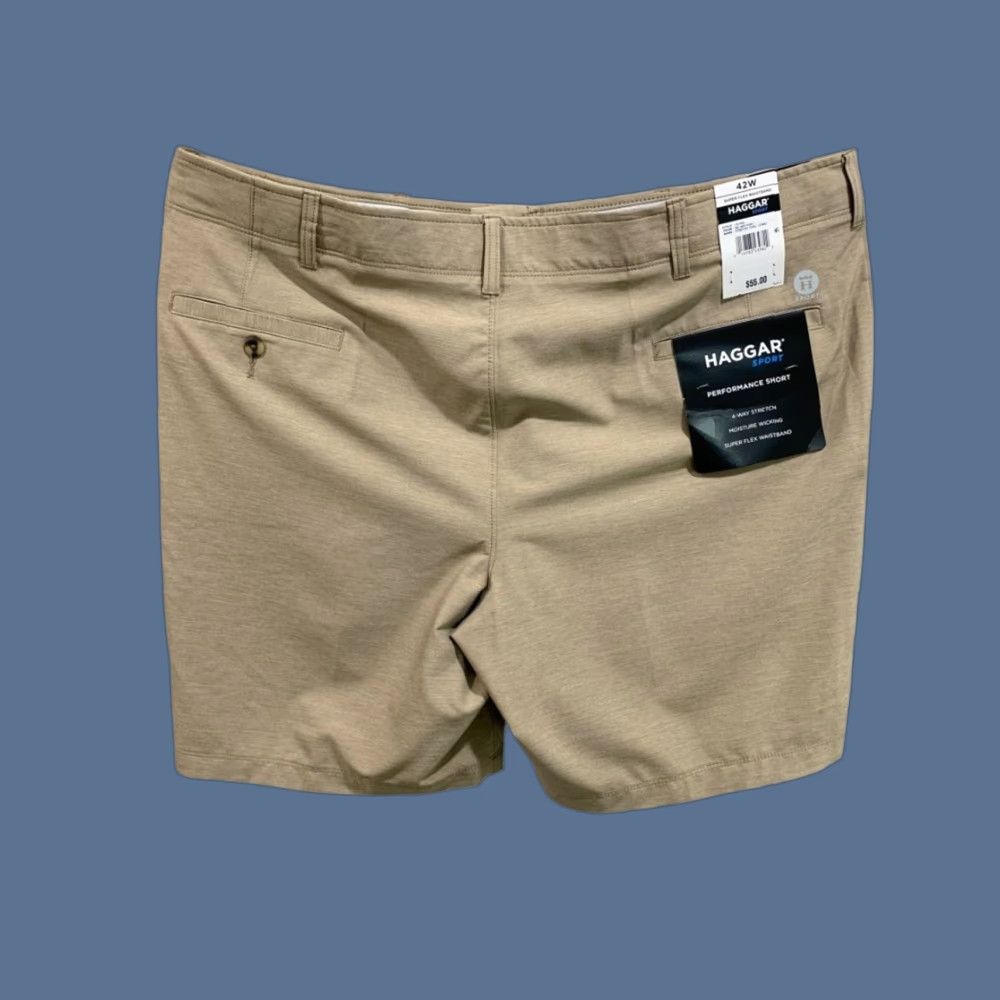 Haggar Haggar Sport Mens Size 42W Brown Performance Shorts 9" Inseam Size US 42 / EU 58 - 1 Thumbnail