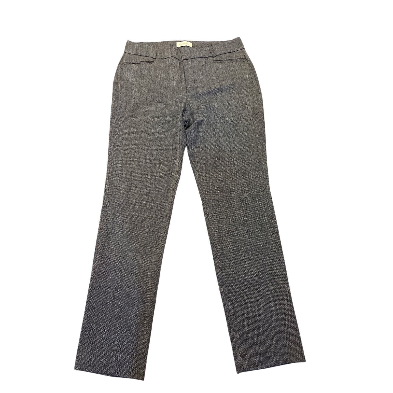 Calvin Klein Trousers slacks Pants Size 6 career business office Preppy Size 28" / US 6 / IT 42 - 1 Thumbnail