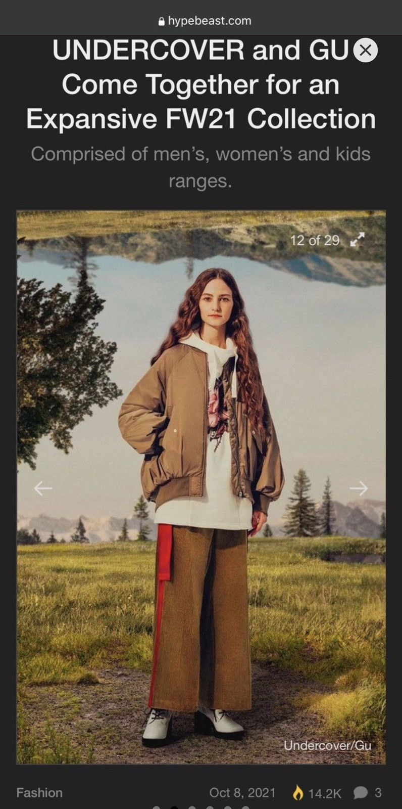 GU Undercover x GU FW21 MA-1 bomber jacket Size US M / EU 48-50 / 2 - 3 Thumbnail