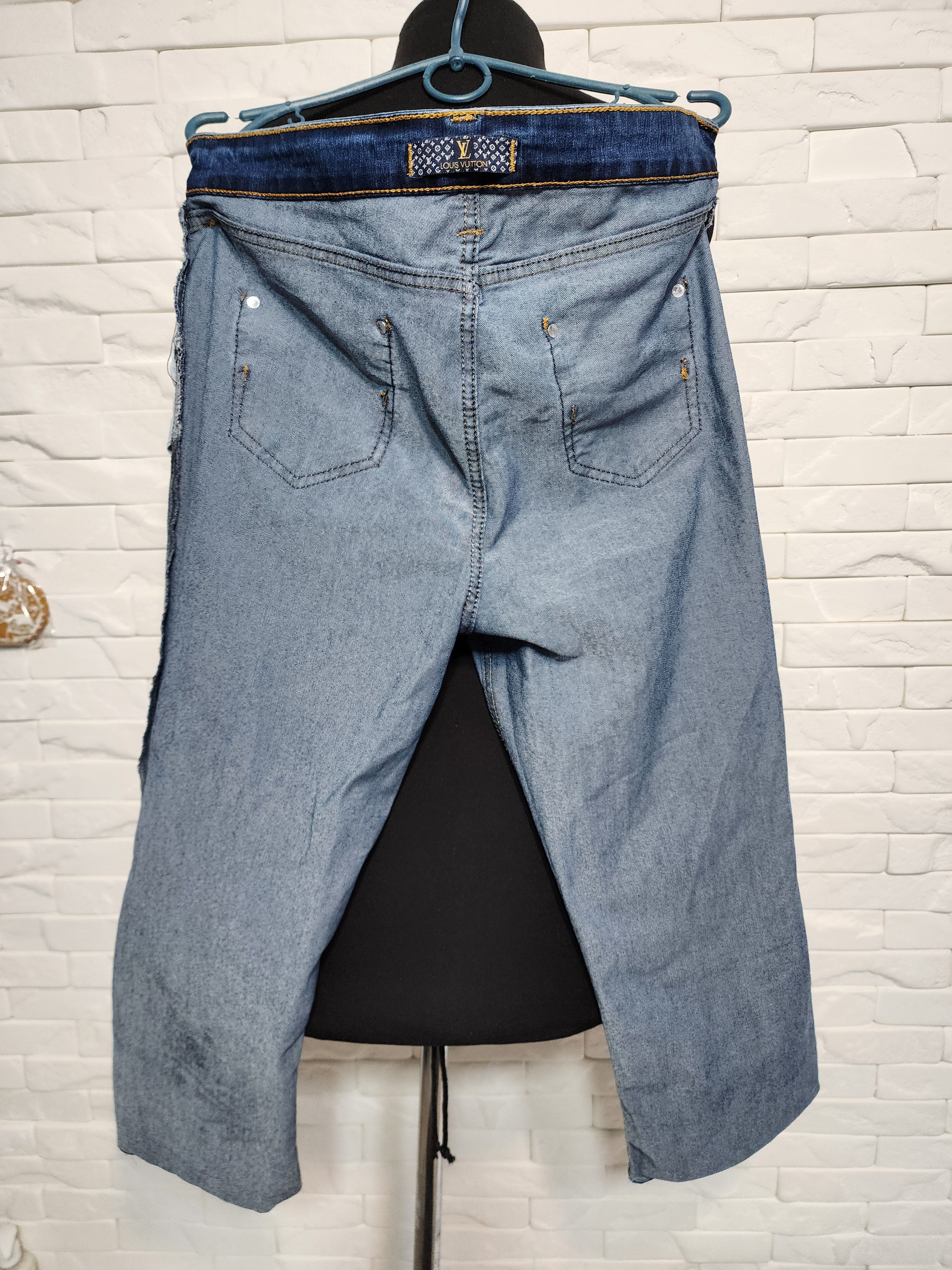 Denime Blue Denim Jeans Mens: Slim Fit Stretch Fabric, Mid-Rise Size US 35 - 9 Thumbnail