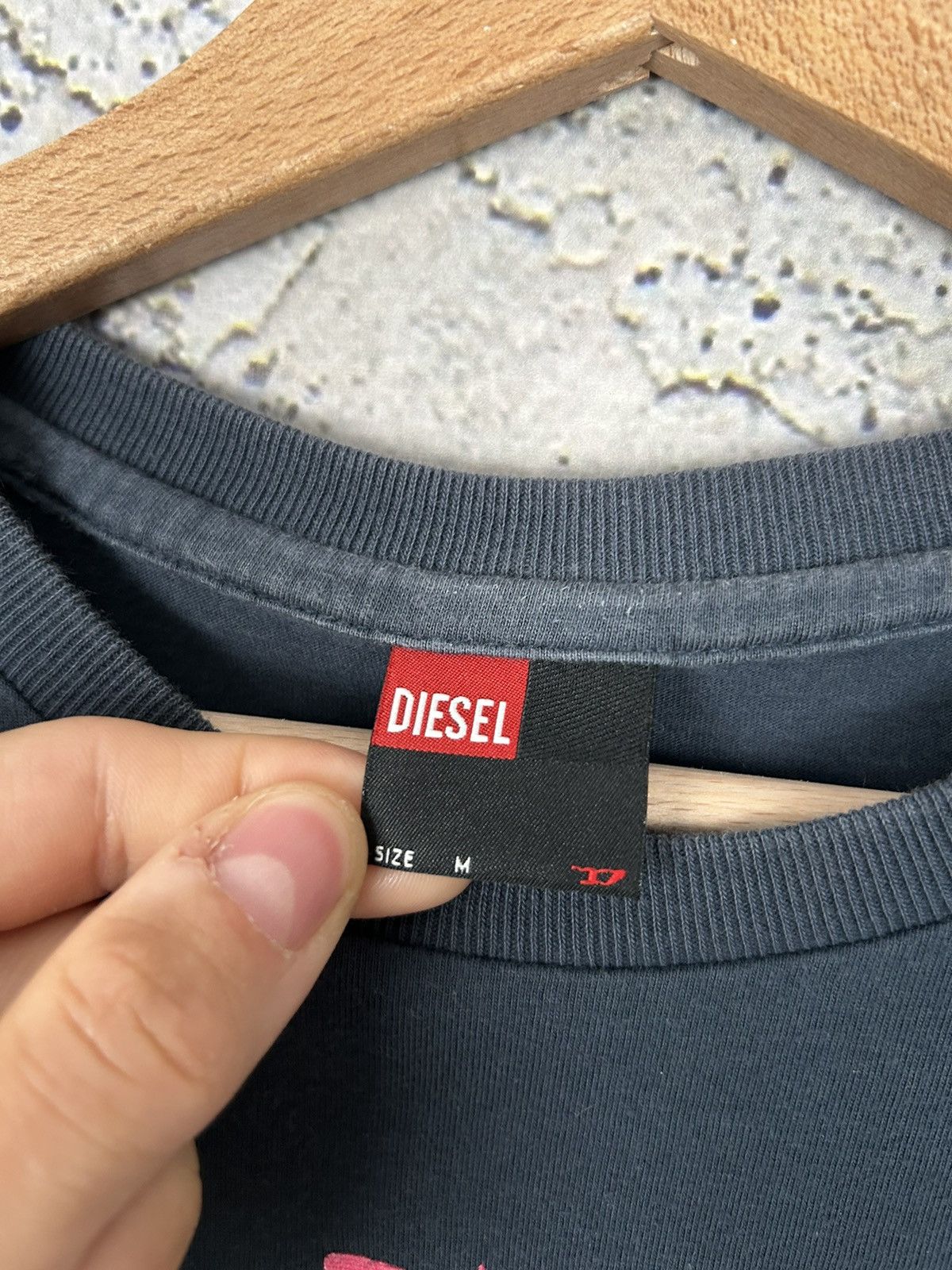 Diesel Diesel Y2K 00s Graphic Logo Tee Vintage Streetwear Size US M / EU 48-50 / 2 - 4 Thumbnail