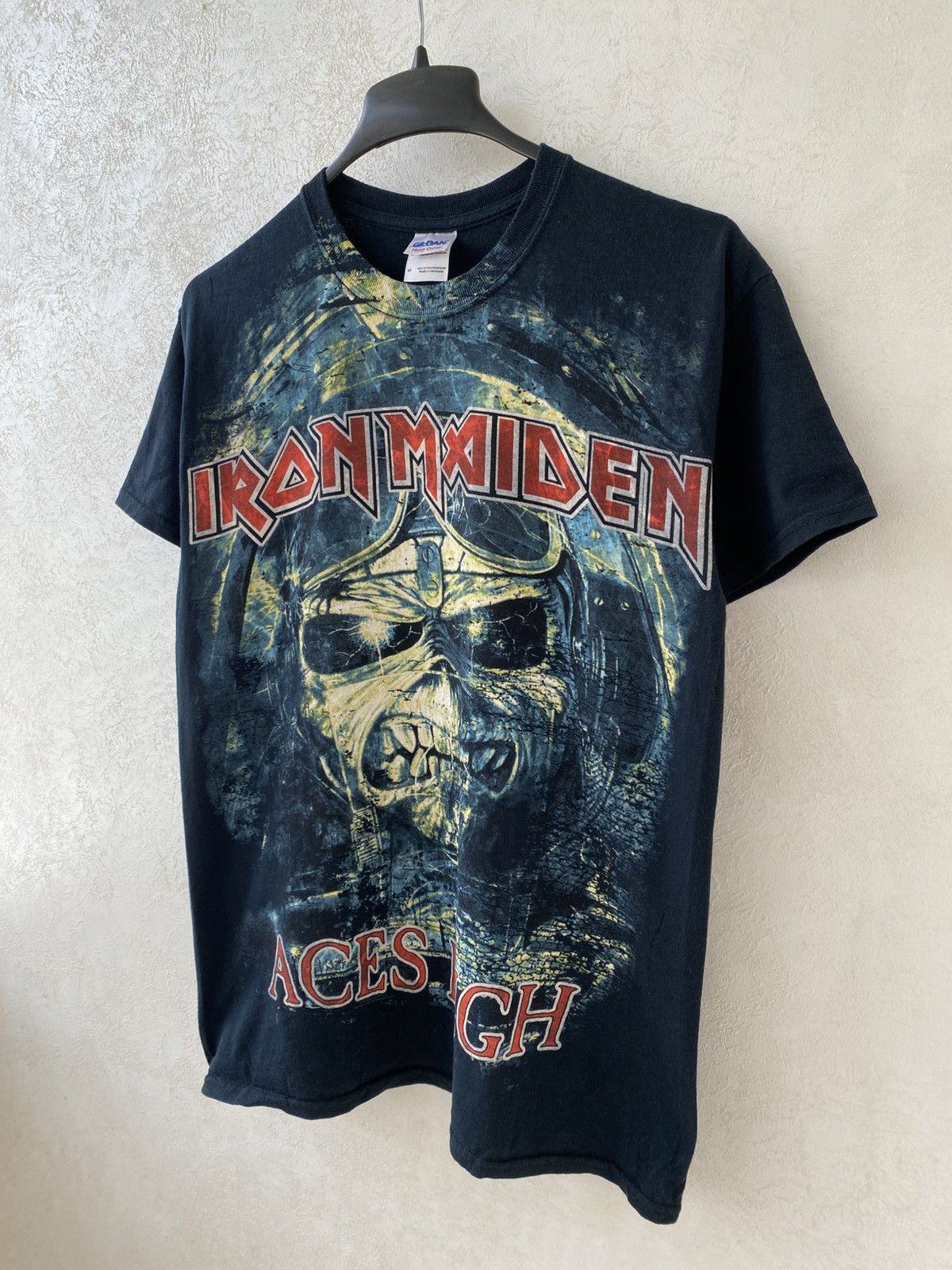 Vintage Vintage Iron Maiden Aces High Band Graphic Print T Shirt M Size US M / EU 48-50 / 2 - 2 Thumbnail