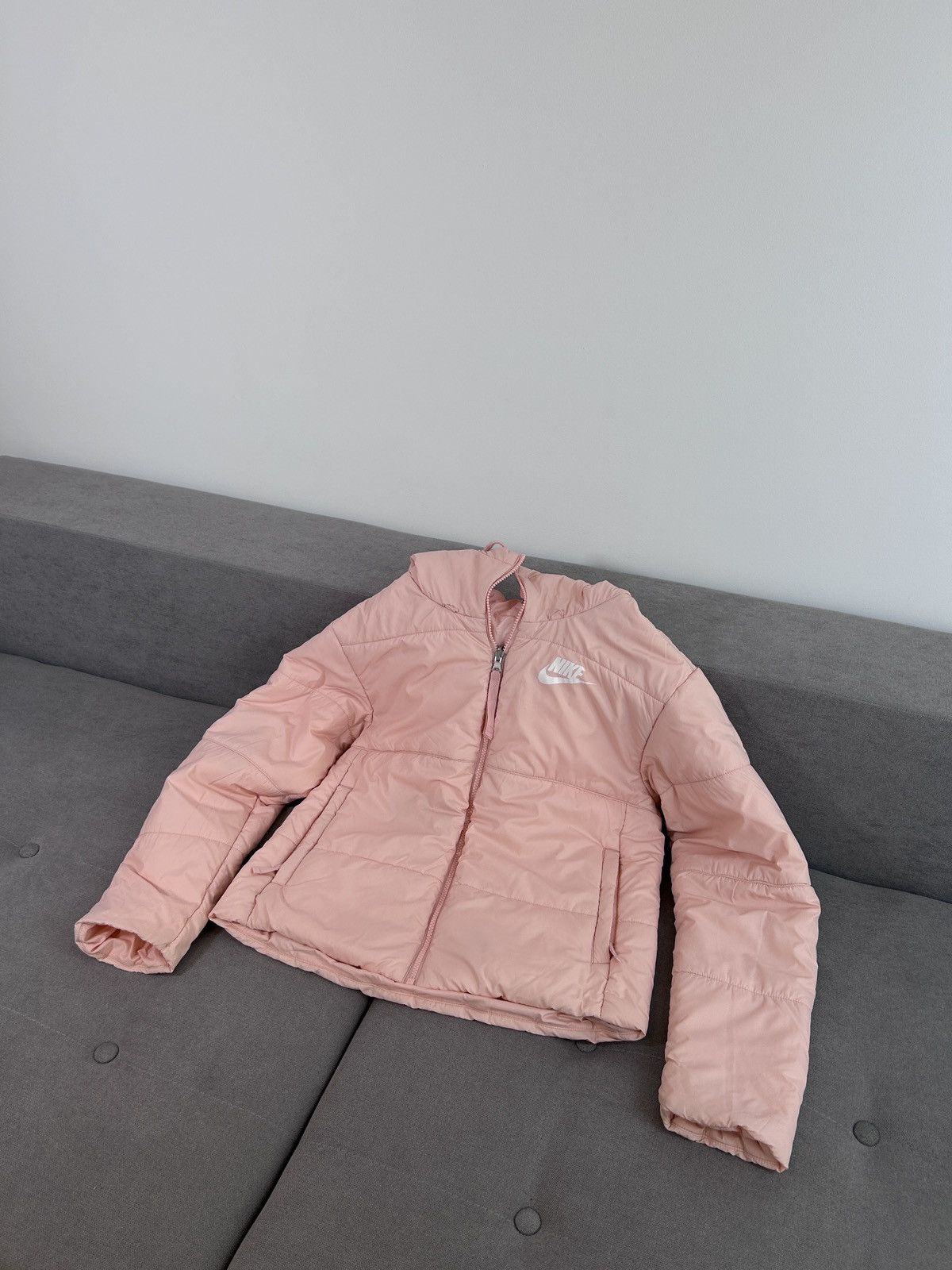 Nike × Vintage Vintage Y2K Nike Nylon Drill Puffer Jacket Swoosh Size S / US 4 / IT 40 - 3 Thumbnail