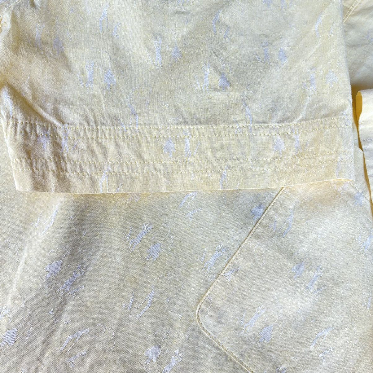 Dior Christian Dior Yellow Polo Shirt with White Collar & Accents Size M / US 6-8 / IT 42-44 - 6 Thumbnail