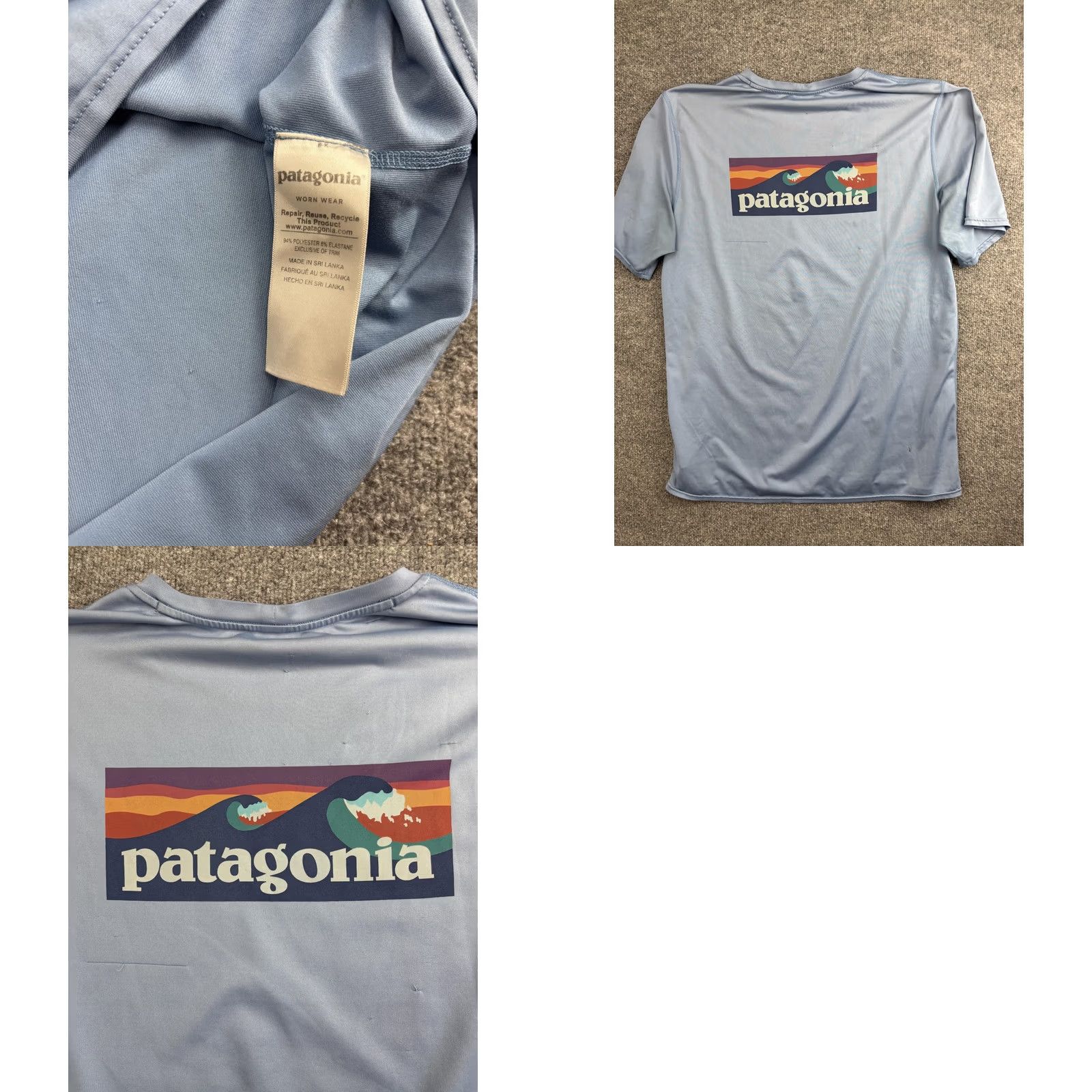 Patagonia Patagonia Shirt Mens M Blue Short Sleeve UPF 50 Graphic Sun Top Hiking Size US M / EU 48-50 / 2 - 8 Thumbnail