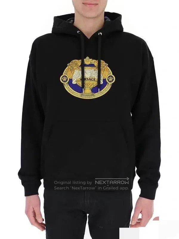 Versace Versace Black printed hooded sweatshirt Size US M / EU 48-50 / 2 - 2 Thumbnail