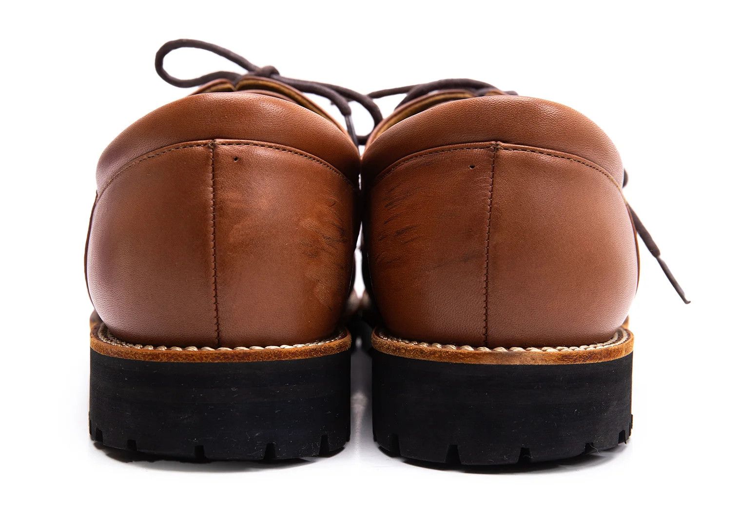 Junya Watanabe T and Leather Austrian Shoes in Brown, Size 27cm Size US 9 / EU 42 - 12 Thumbnail