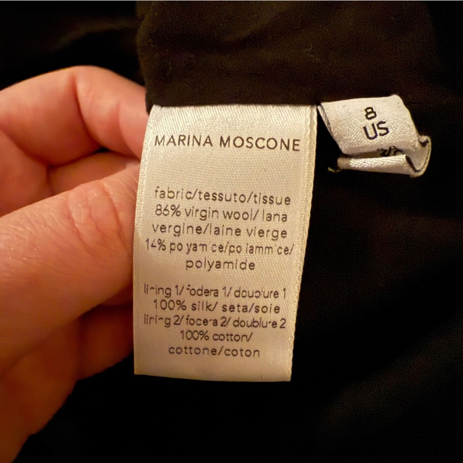 Other Marina Moscone Shipwrecked Cutaway Black Halter Midi Dress Size M / US 6-8 / IT 42-44 - 9 Thumbnail