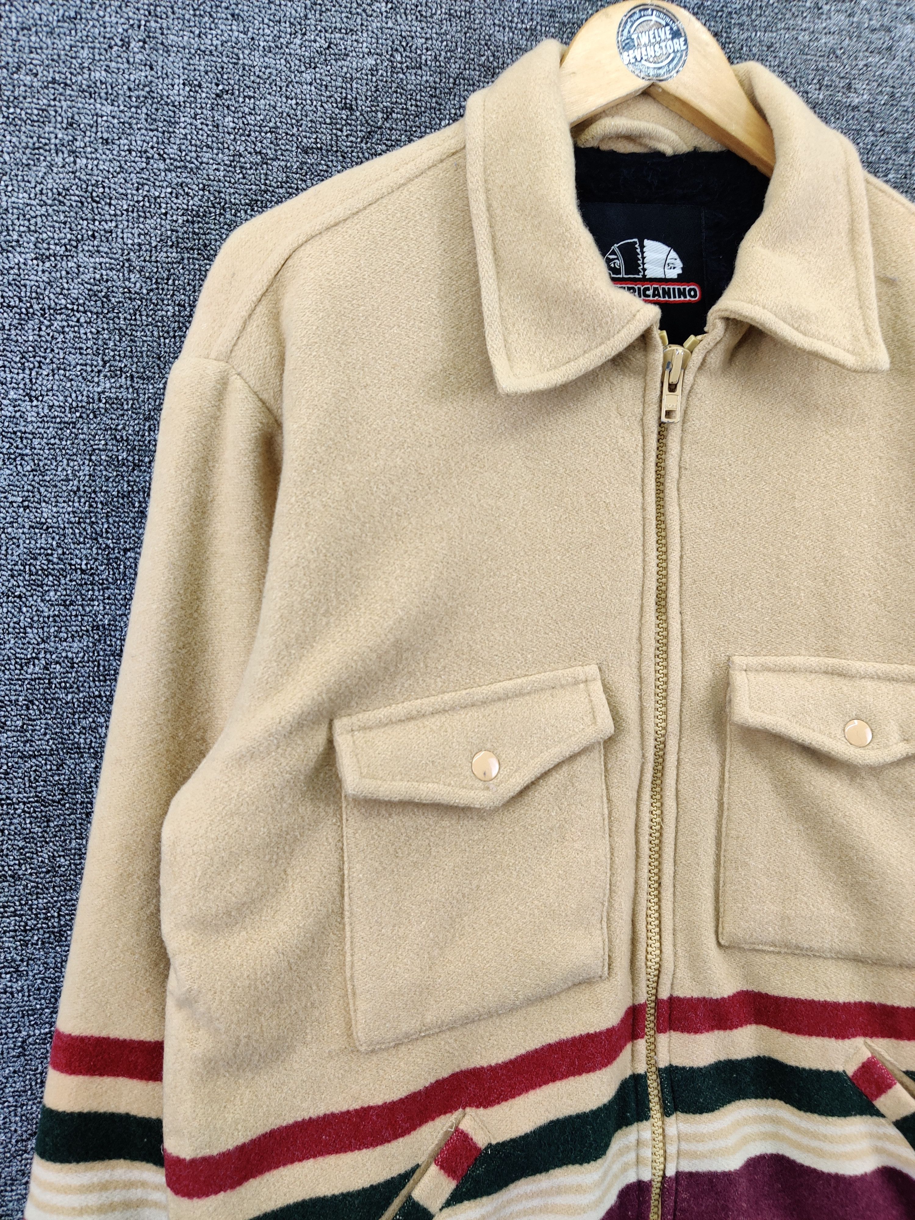 Japanese Brand Vintage Americanino Wool Coat Nice Design Size US M / EU 48-50 / 2 - 6 Thumbnail