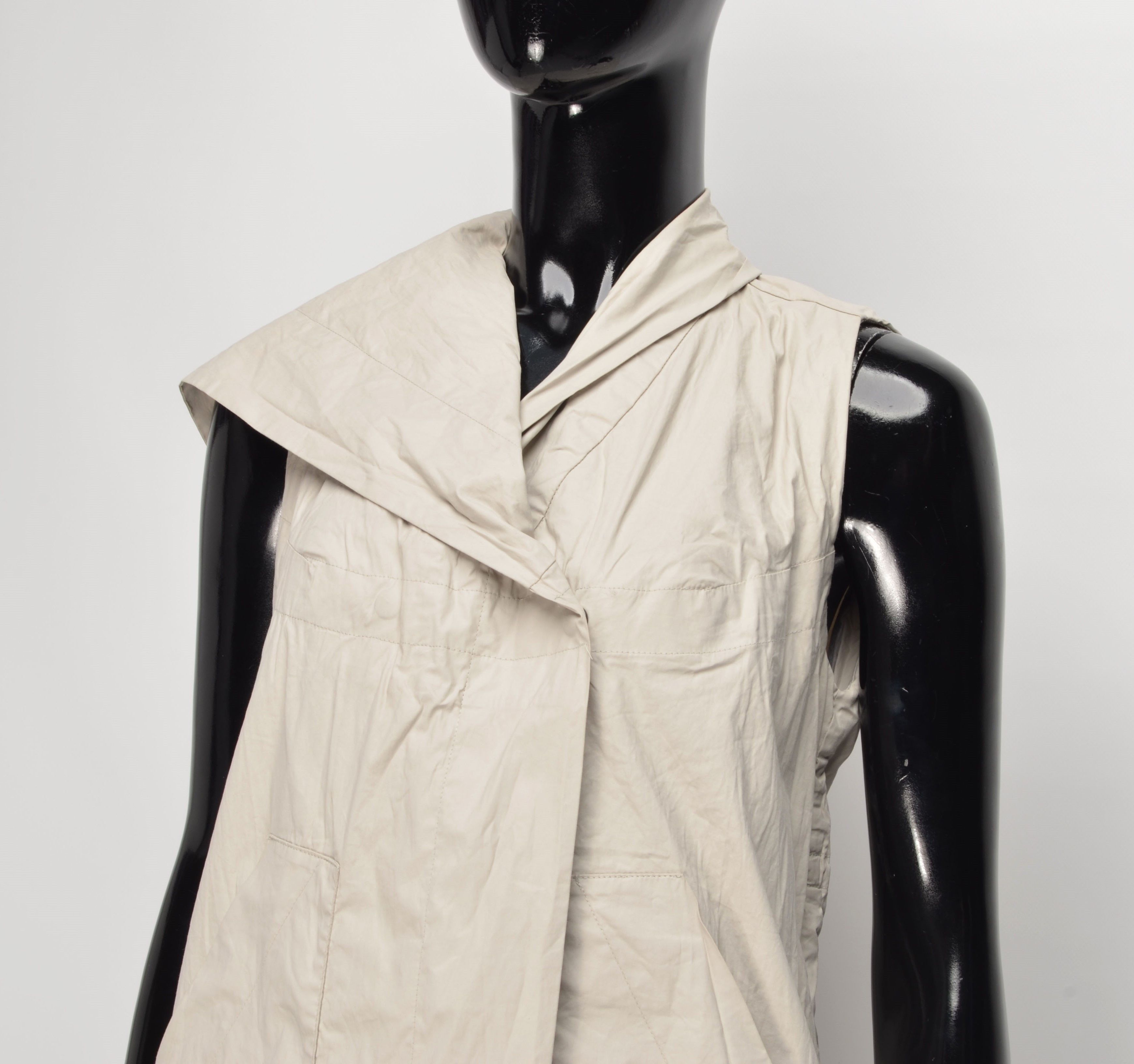 Sarah Pacini Vintage Sarah Pacini Avant Grade Gray Tunic Vest Size S / US 4 / IT 40 - 2 Thumbnail