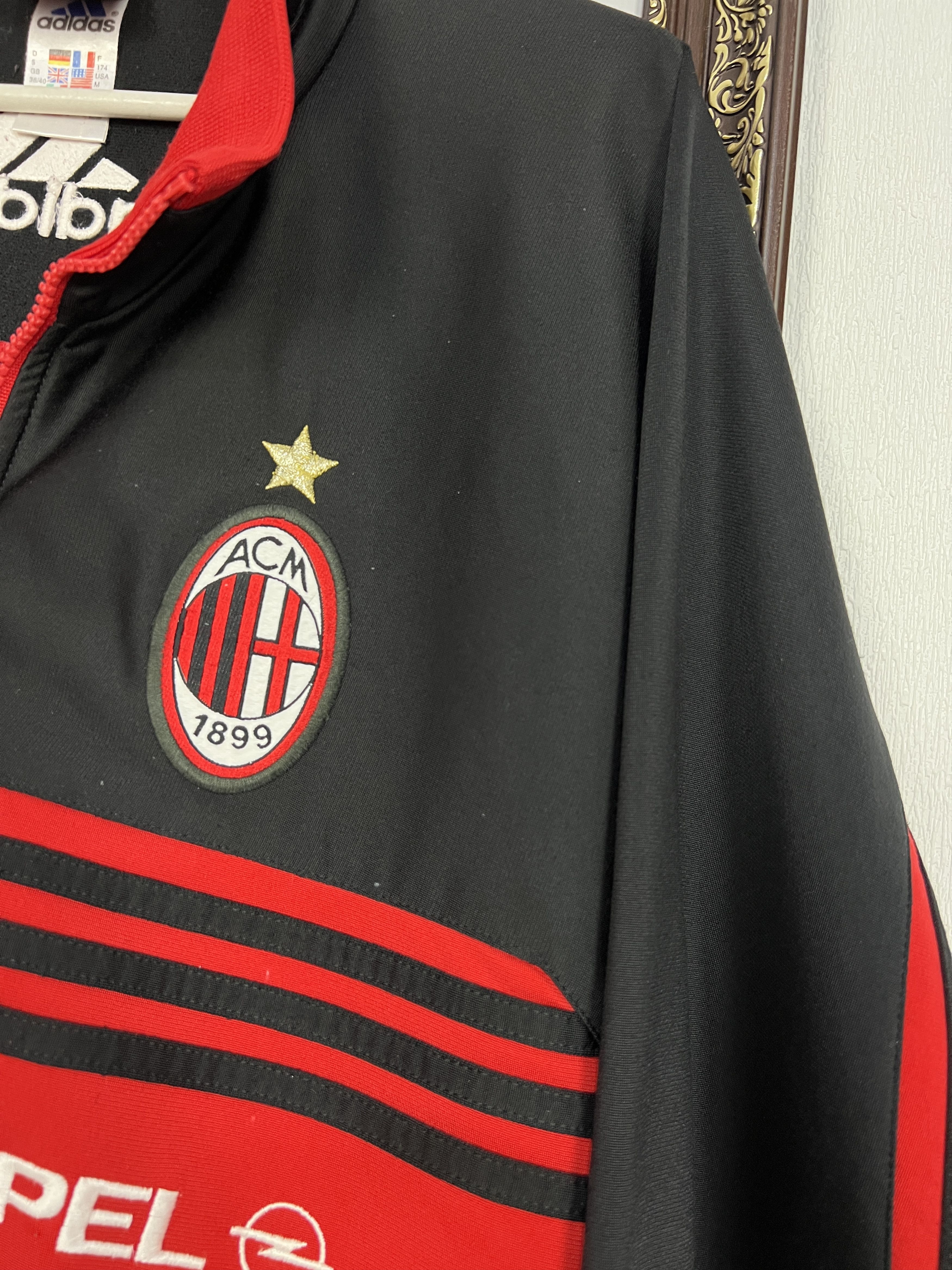 Adidas Vintage 90's Adidas AC Milan Football Jacket Soccer Mens Size US M / EU 48-50 / 2 - 6 Thumbnail