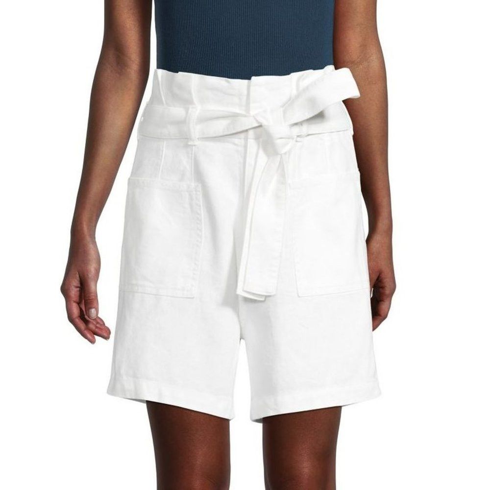 Joe's NWT New $148 Joe's The Army Paperbag Linen Cotton White Sho Size 23" - 1 Thumbnail