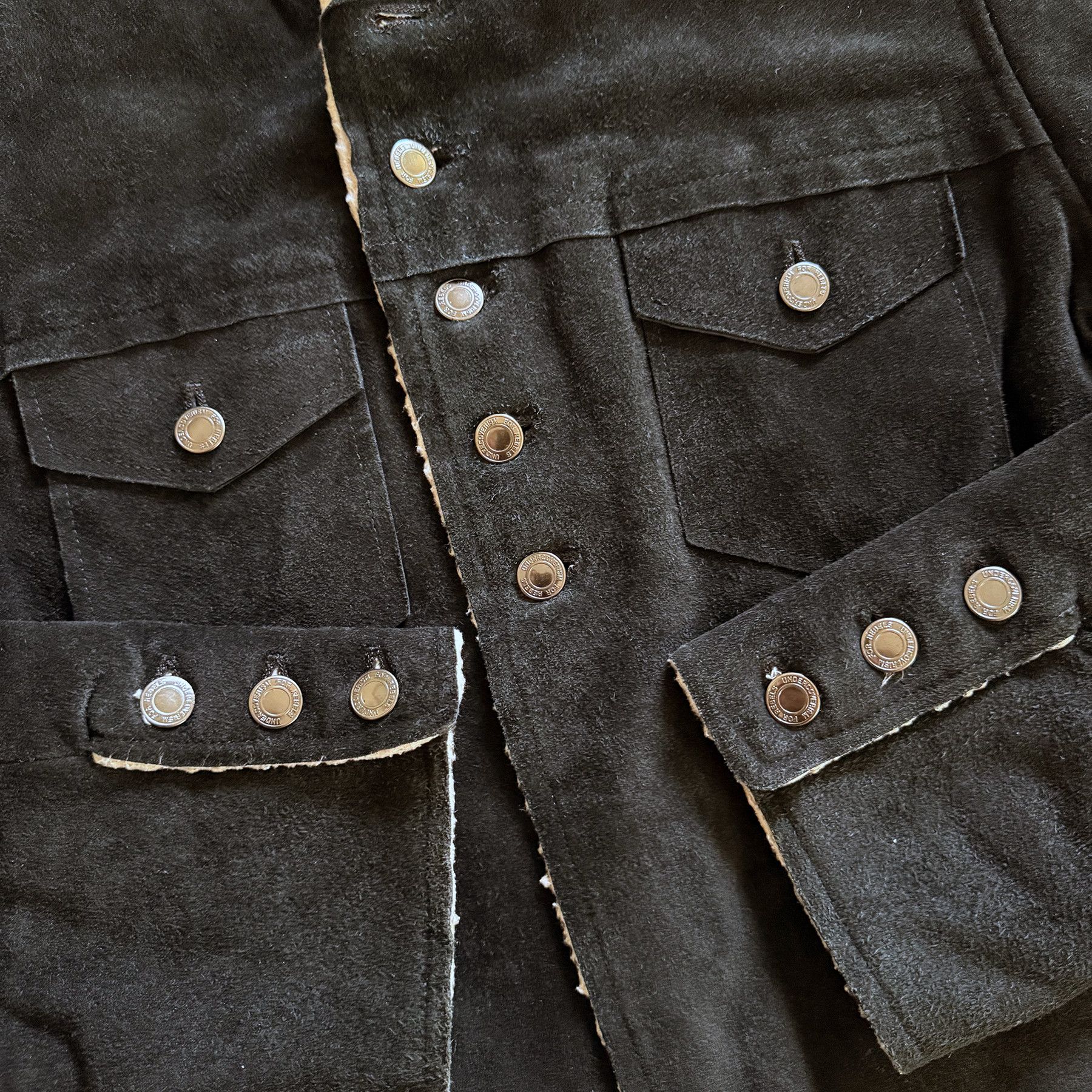 Undercover AW06 "But Beautiful GuruGuru" Leather Suede Cowboy Jacket Size US L / EU 52-54 / 3 - 10 Thumbnail