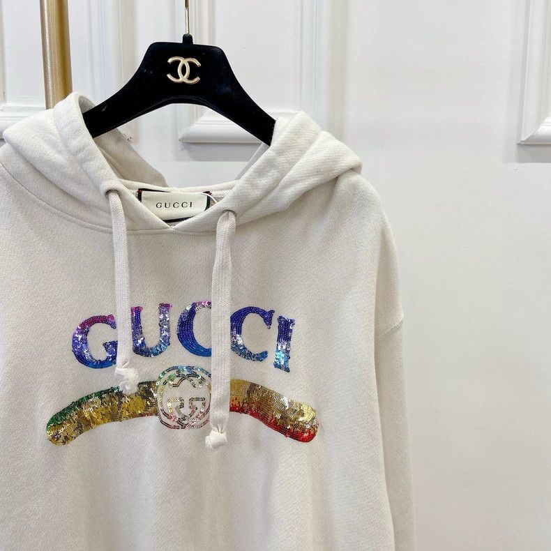 Gucci Gucci Beige sequin letter sweatshirt Size US XS / EU 42 / 0 - 3 Thumbnail