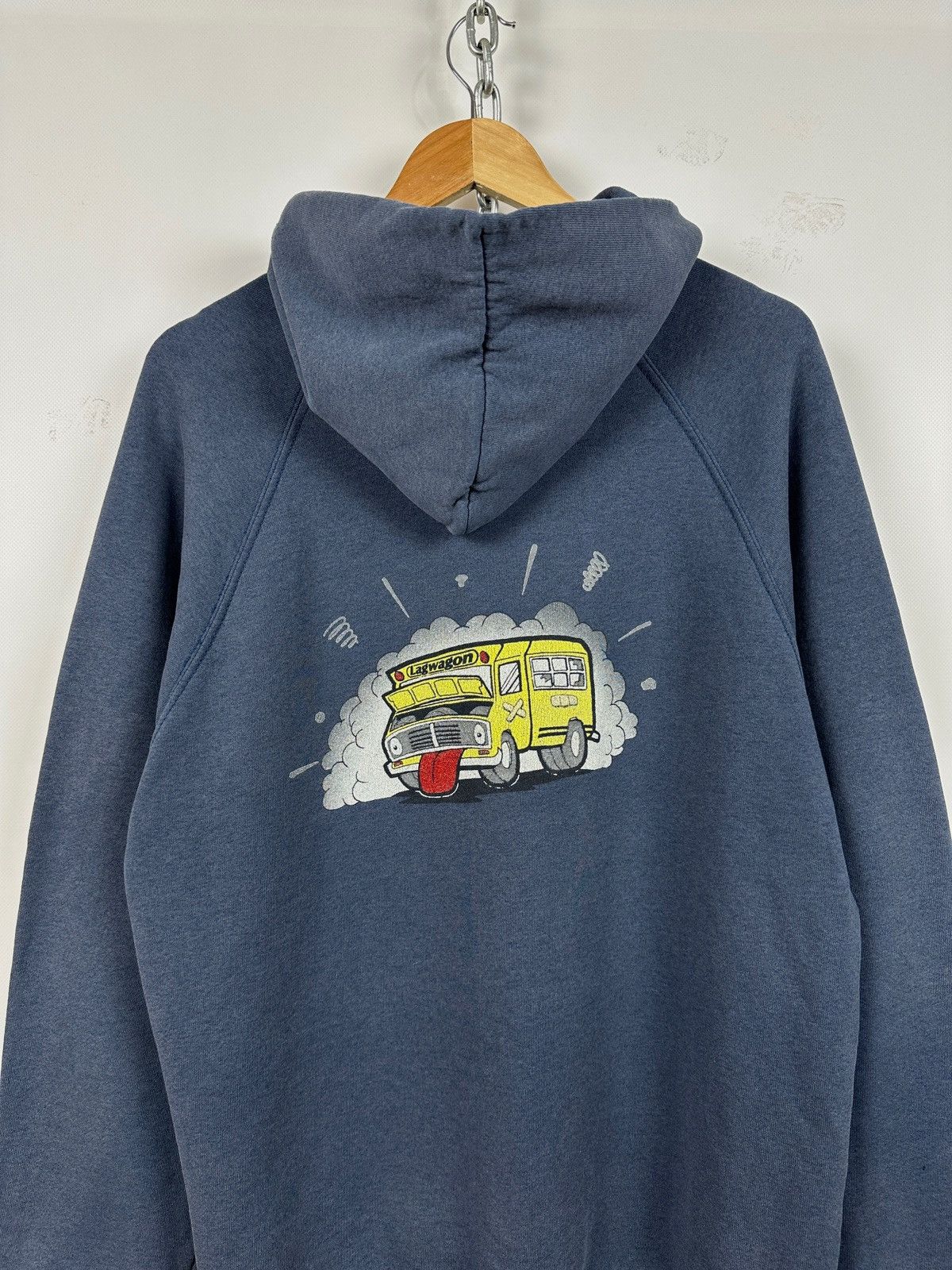 Band Tees Vintage Lagwagon Faded Blue School Bus Band Punk Hoodie Size US XL / EU 56 / 4 - 3 Thumbnail