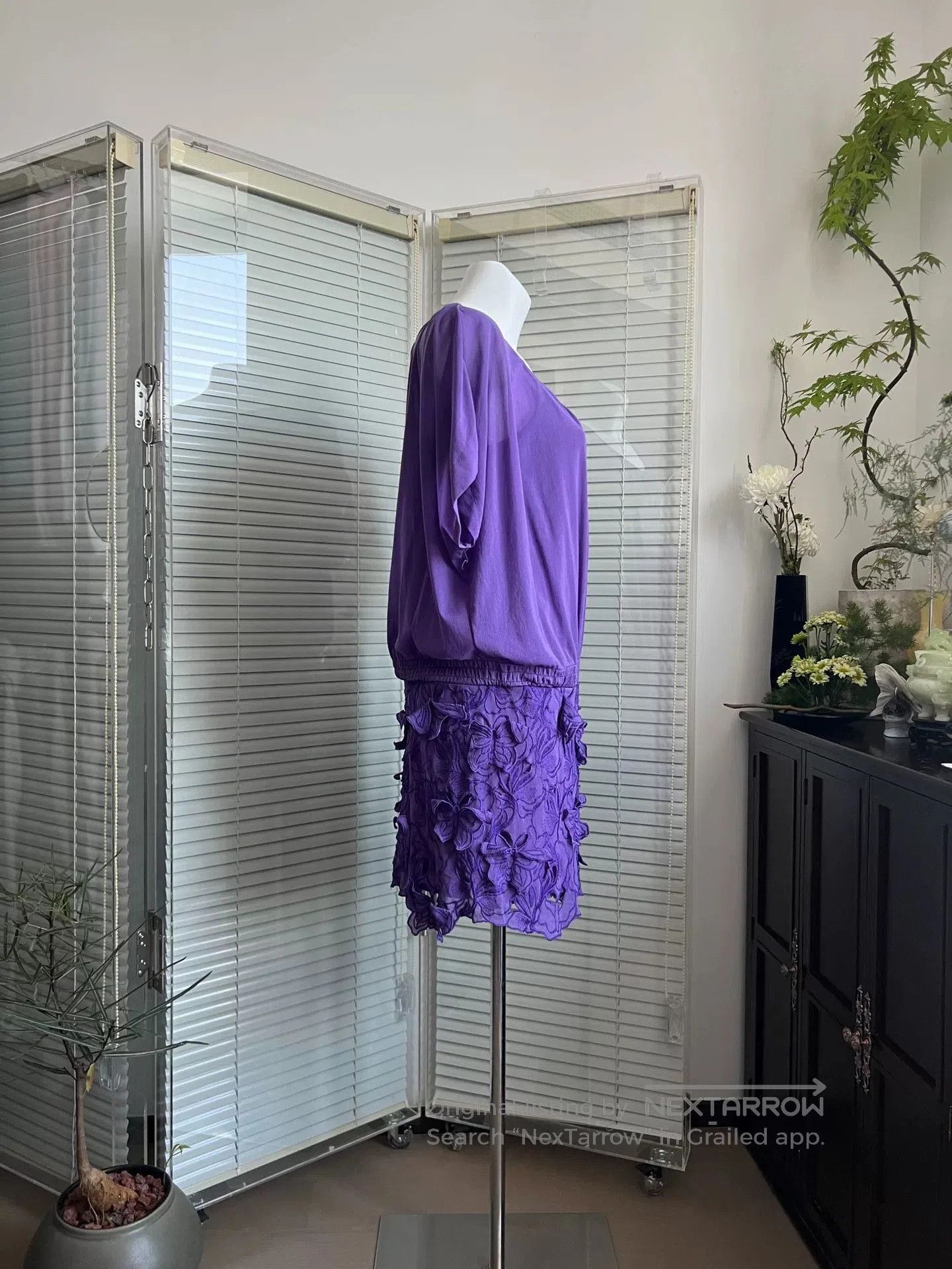 Vivienne Tam Vivienne Tam Purple 3D Butterfly Dress. Size M / US 6-8 / IT 42-44 - 4 Thumbnail