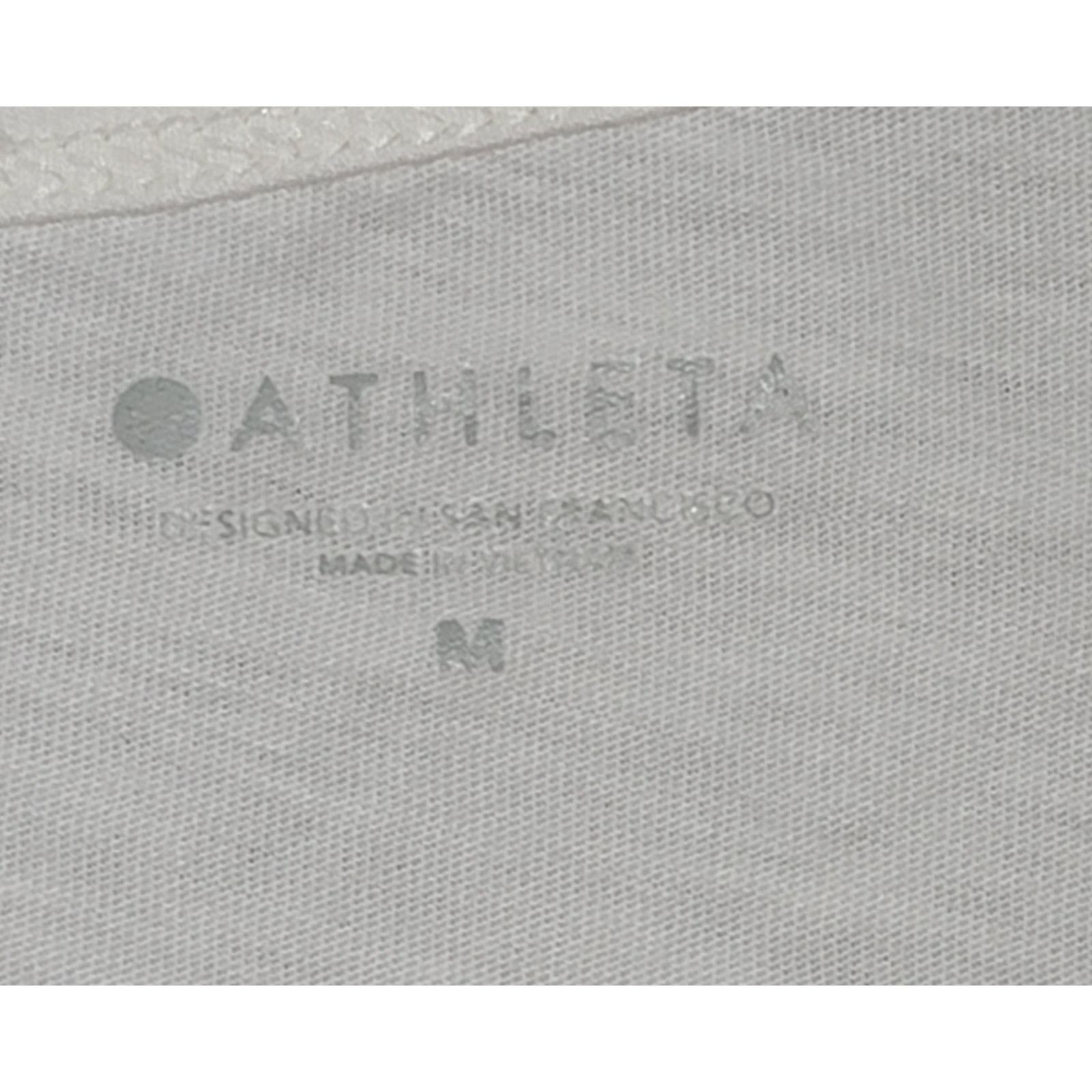 Other Athleta White Slub Knit Drop Shoulder Top Medium Size M / US 6-8 / IT 42-44 - 4 Thumbnail