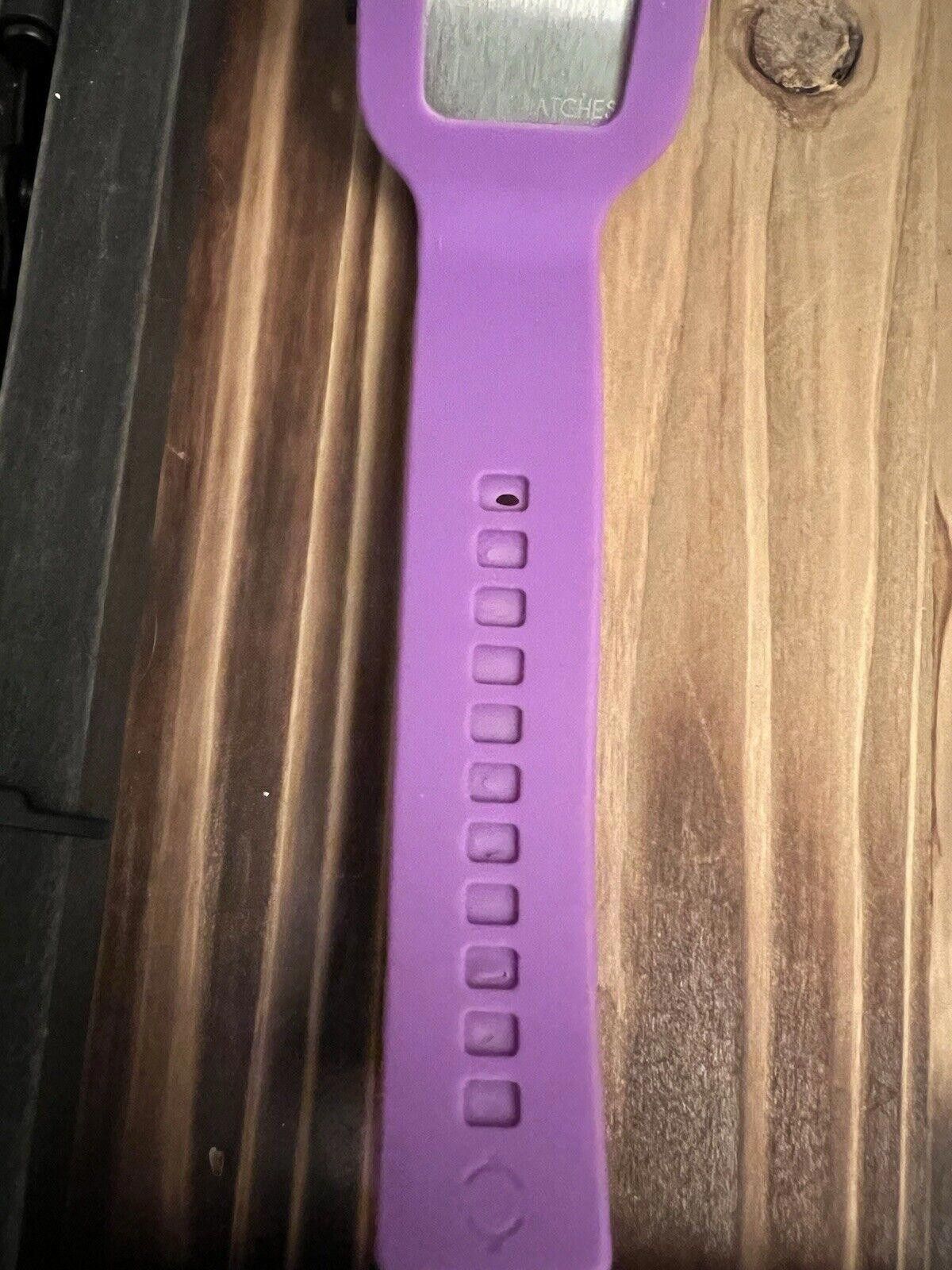 Designer Modify Watch Purple Polka Dot Silicone Band New Battery Size ONE SIZE - 5 Thumbnail