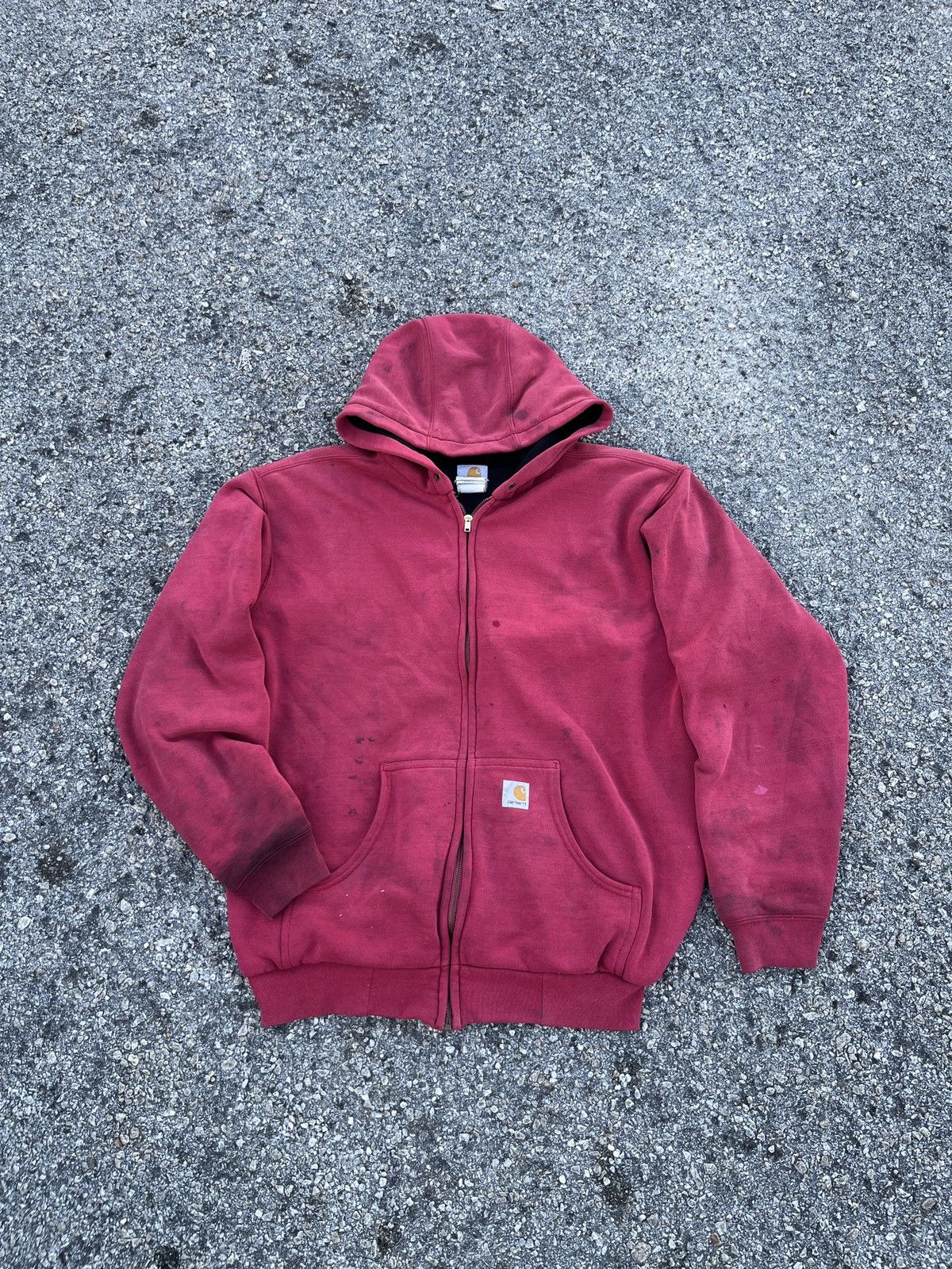 Carhartt Vintage Zipper Trashed Carhartt Hoodie Size US M / EU 48-50 / 2 - 1 Thumbnail