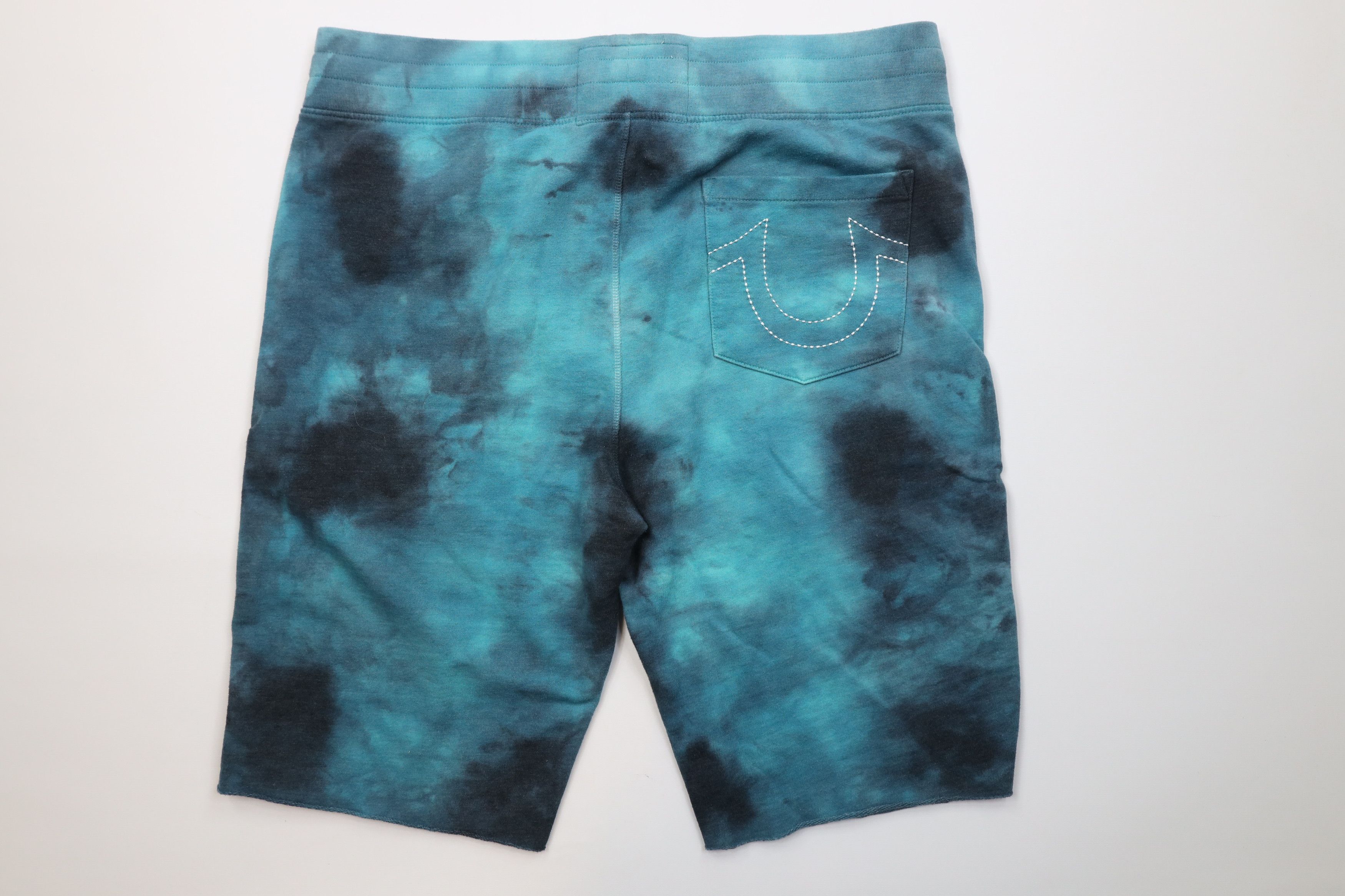 True Religion True Religion Turquoise Acid Wash Active Sweatpants Shorts Size US 36 / EU 52 - 8 Thumbnail