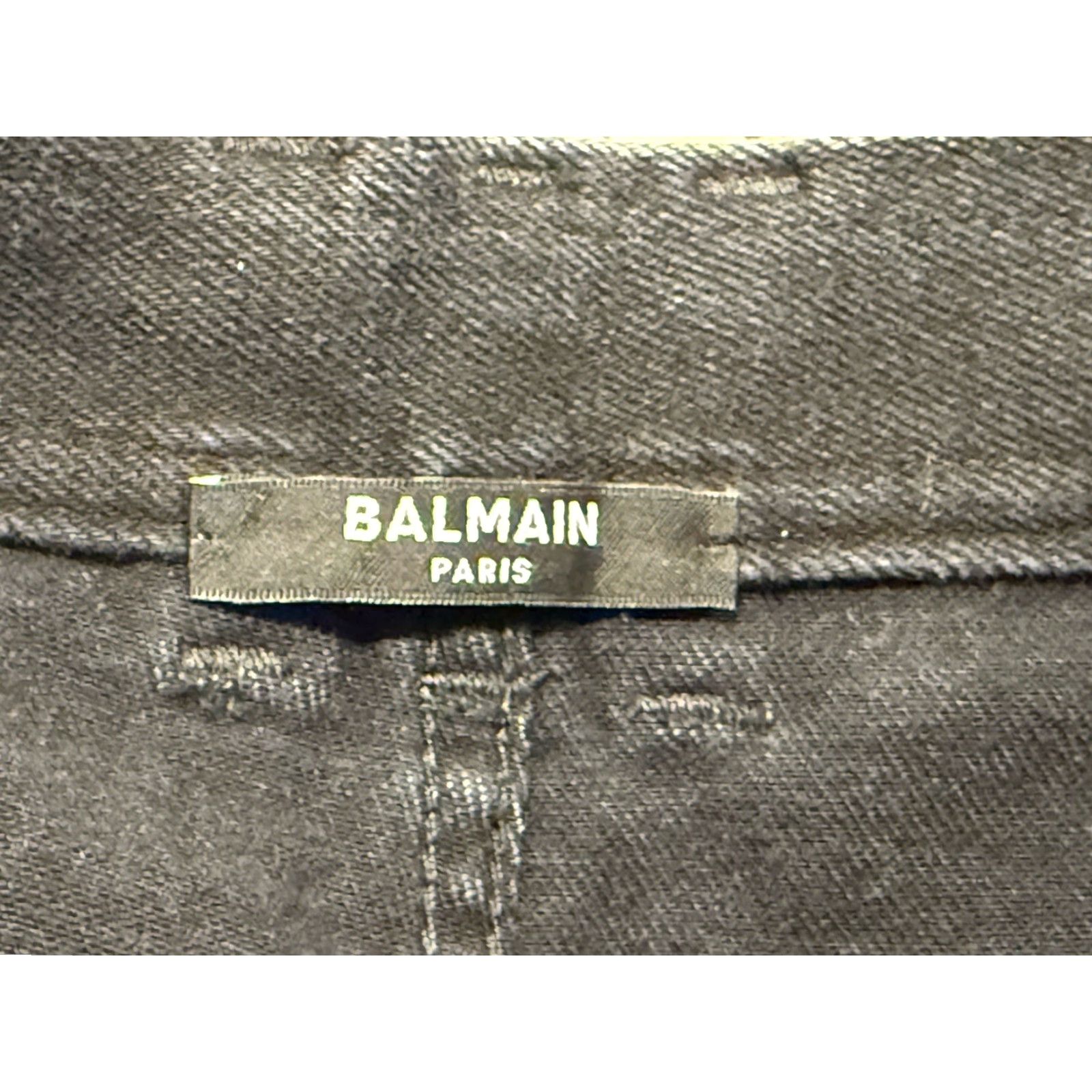 Balmain VINTAGE Balmain Paris Men Jeans Skinny Denim Black Size 27x29.5 Size US 27 - 7 Thumbnail