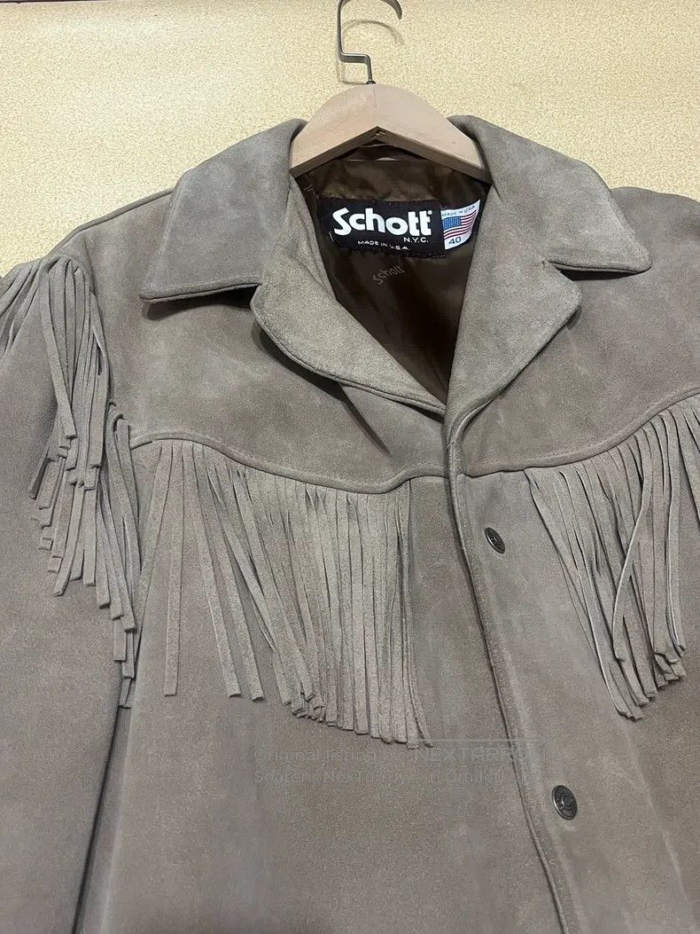 Schott Schott Fringed streamers, suede leather jackets, jackets, Size US XL / EU 56 / 4 - 2 Thumbnail