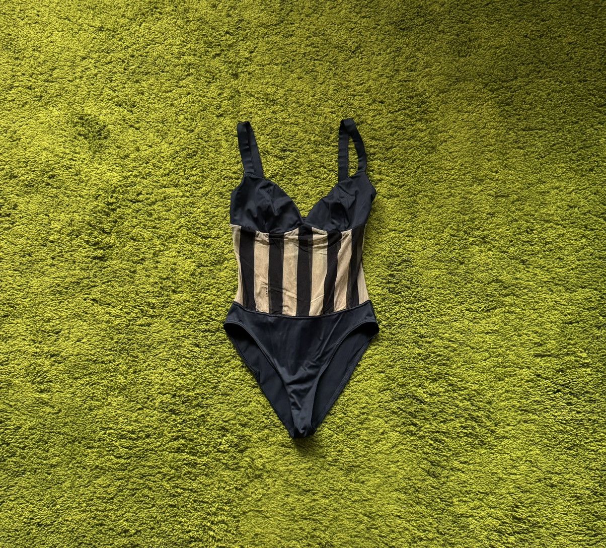 Fendi 1990s archive vintage one-piece swimsuit bodysuit