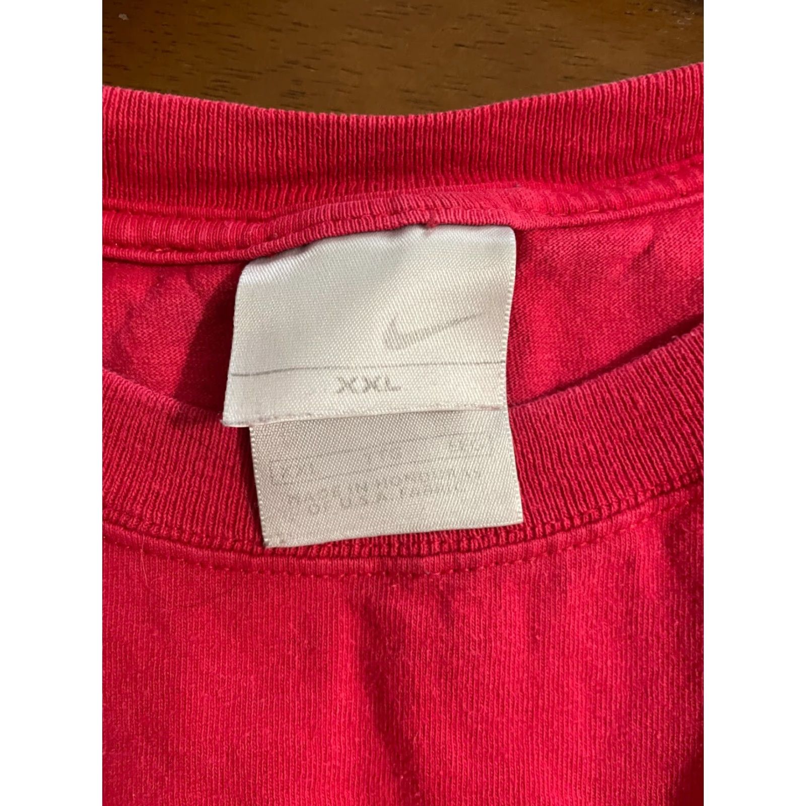 Nike VINTAGE Nike center swoosh shirt Mens T-Shirt 2XL Red Flames Nike silver tag Size US XXL / EU 58 / 5 - 5 Thumbnail