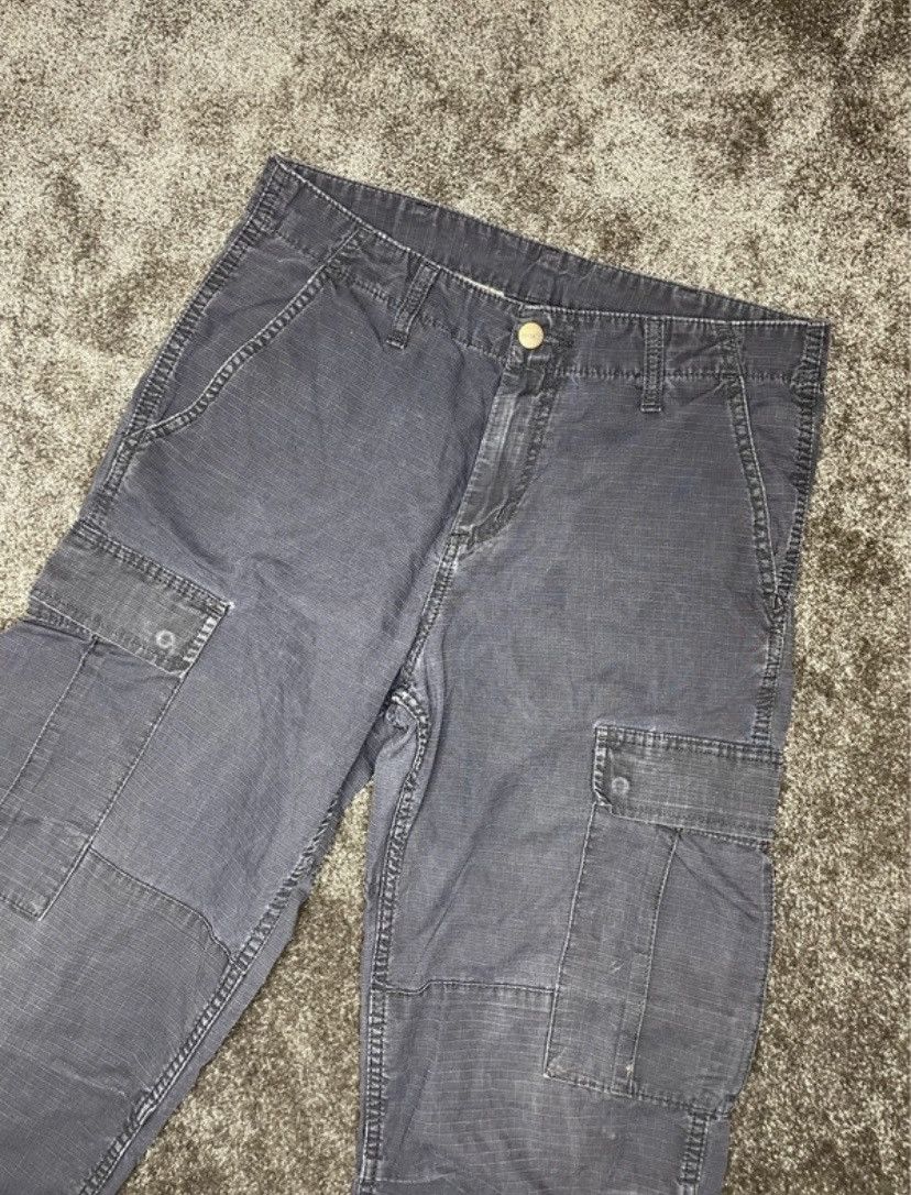 Carhartt Wip Vintage Carhartt WIP Regular Cargo Pants Ripstop Navy W30L32 Size US 32 / EU 48 - 4 Thumbnail