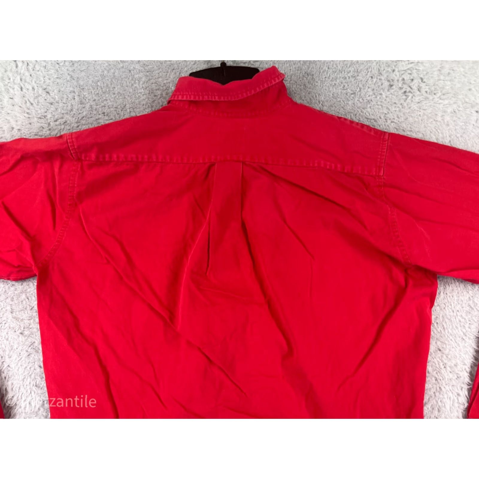 Lee Lee Shirts Mens Large Red Long Sleeve Button Up 100% Cotton Pockets Twill Durable Size US L / EU 52-54 / 3 - 6 Thumbnail
