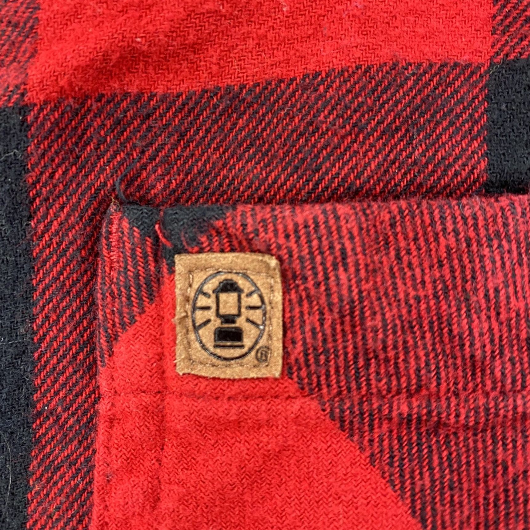 Vintage Coleman Shirt Mens Large Red Black Buffalo Plaid Flannel Button-Up Cotton Casual Size US L / EU 52-54 / 3 - 3 Thumbnail