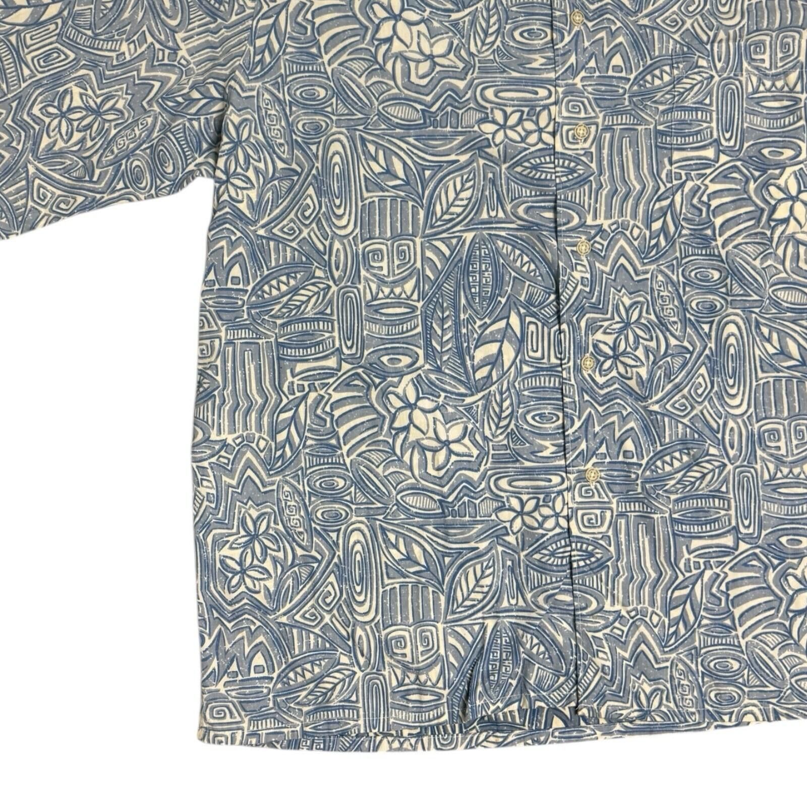 Reyn Spooner Vintage Reyn Spooner Reverse Print Hawaiian Shirt XL Tiki Size US XL / EU 56 / 4 - 5 Thumbnail