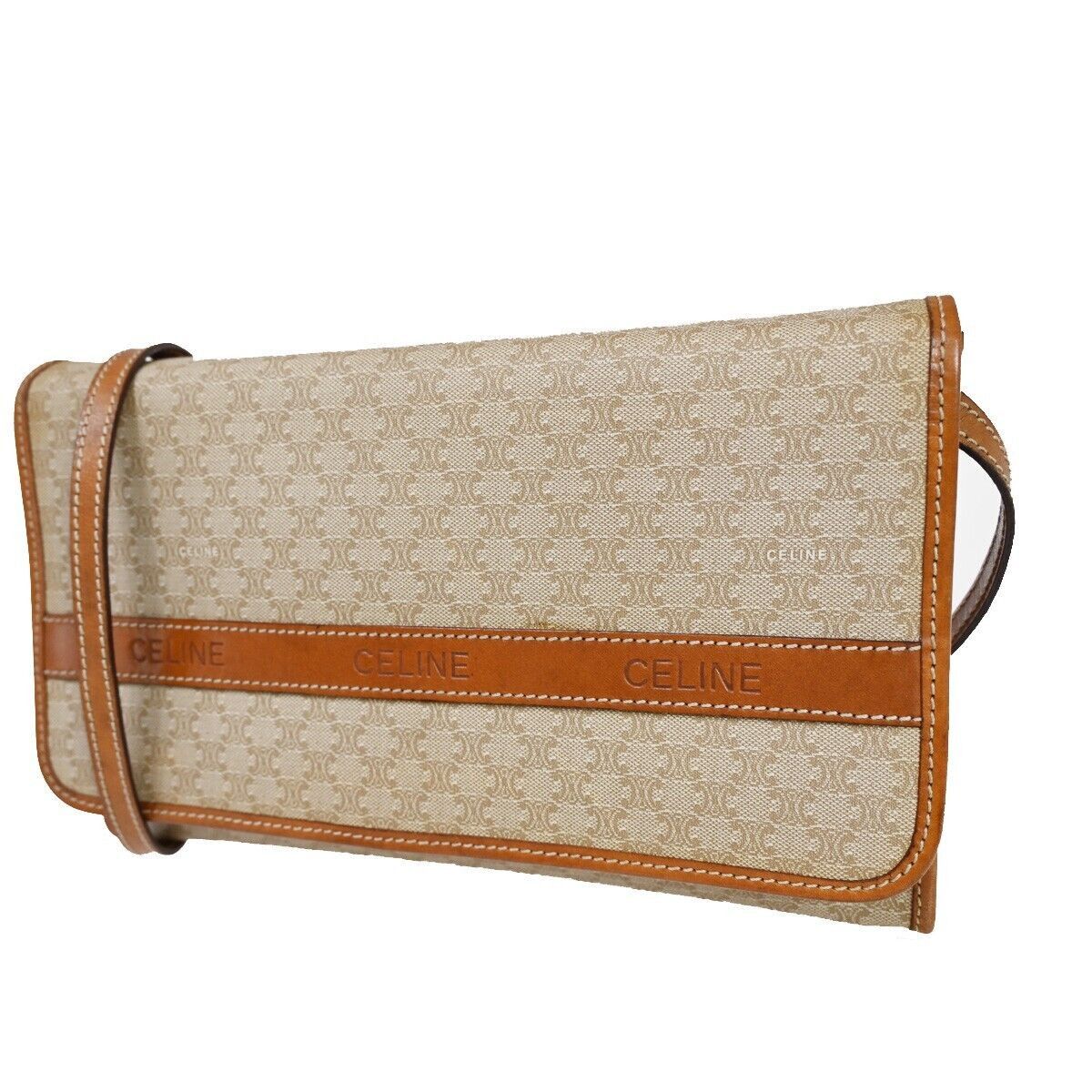 image of Celine Céline Macadam Shoulder in Beige, Women's