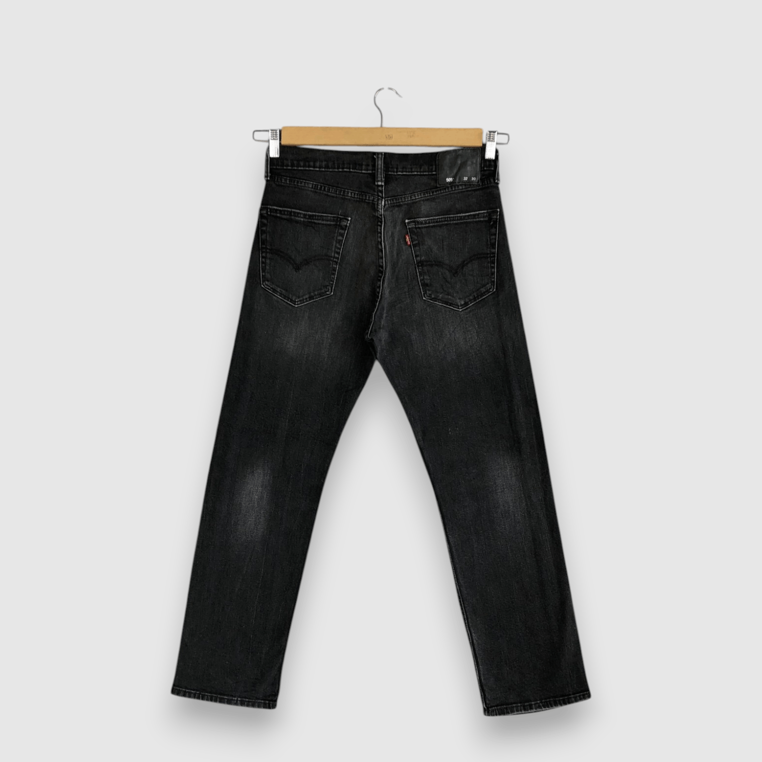 Levi's Vintage Levis 505 Faded Black Jeans Levi's Distressed Denim Size US 30 / EU 46 - 2 Thumbnail
