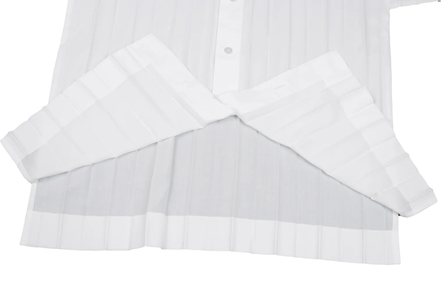 Issey Miyake Pleated Polyester Shirt in White Size US S / EU 44-46 / 1 - 9 Thumbnail
