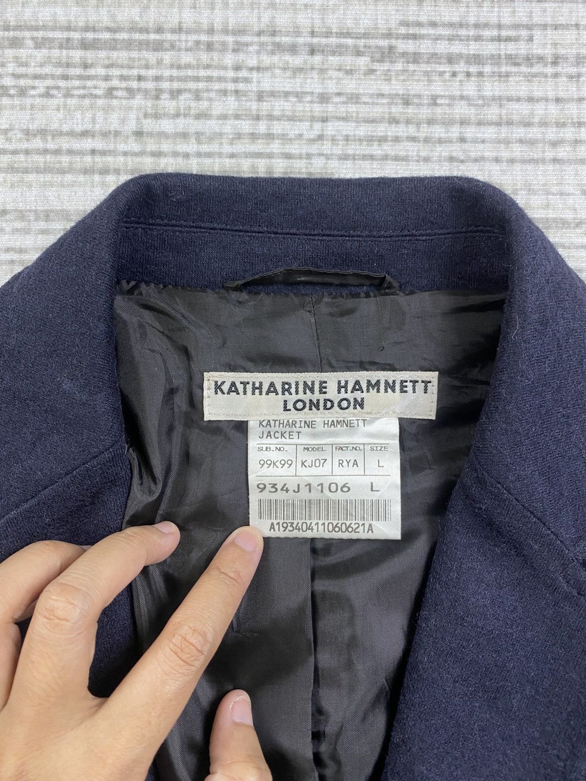 Japanese Brand × Katharine Hamnett London × Vintage Vintage Katharine Hamnett 2 Button Wool Blazer Size US M / EU 48-50 / 2 - 6 Thumbnail
